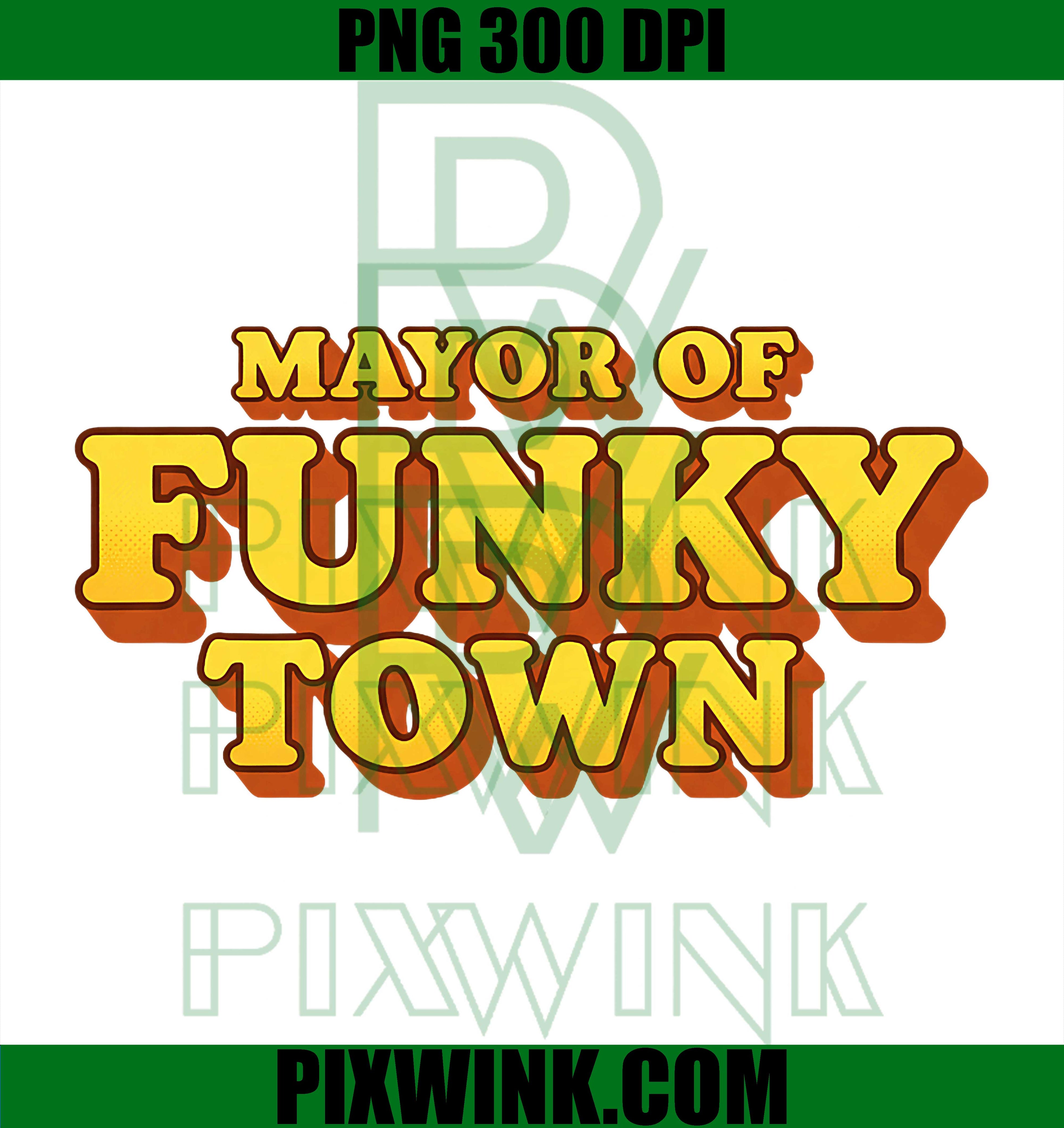 Mayor of Funky Town PNG, Retro 70s Kids Disco Nostalgia PNG