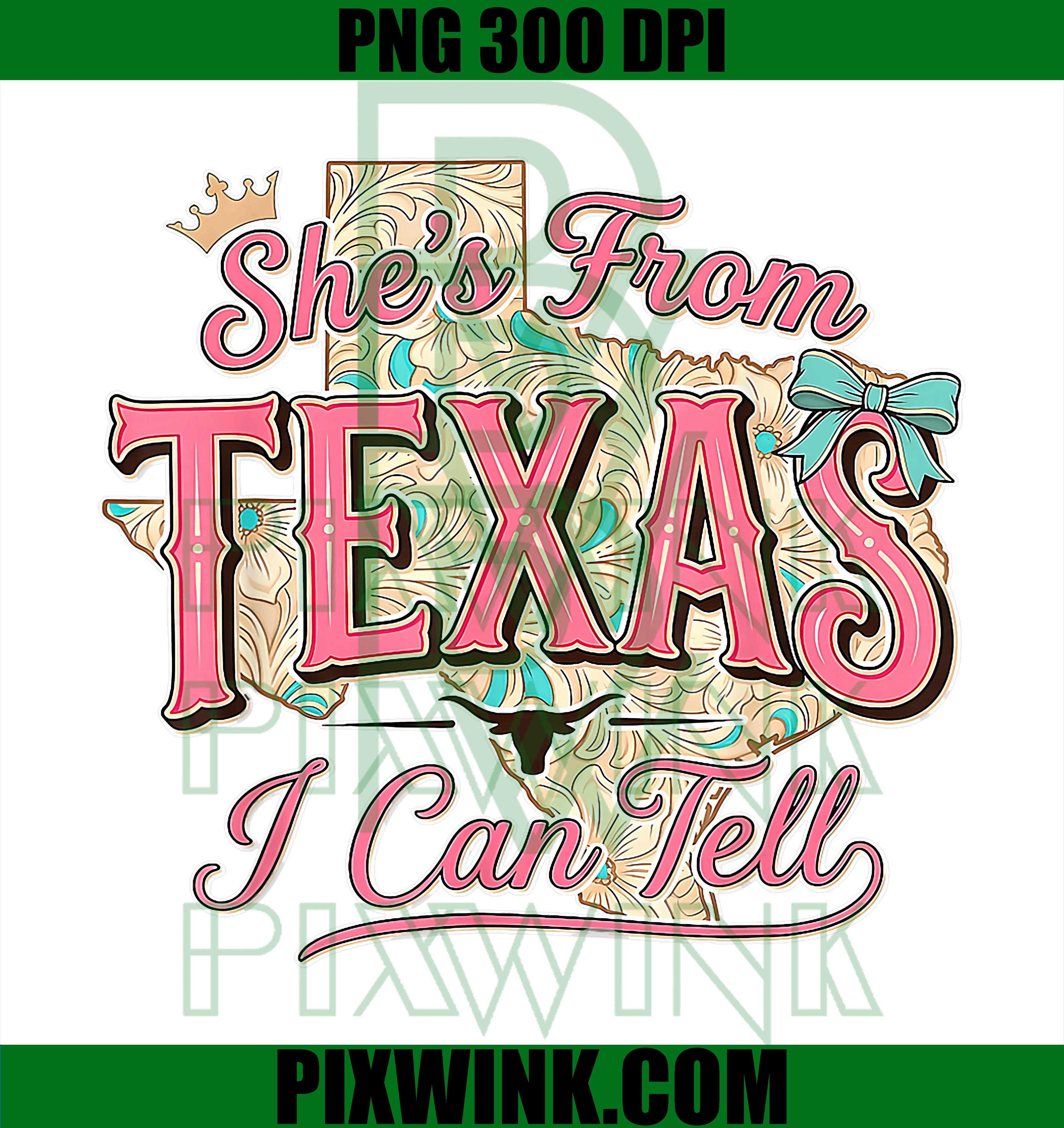 Floral Texas Map PNG, She’s From Texas PNG Botanical State Design