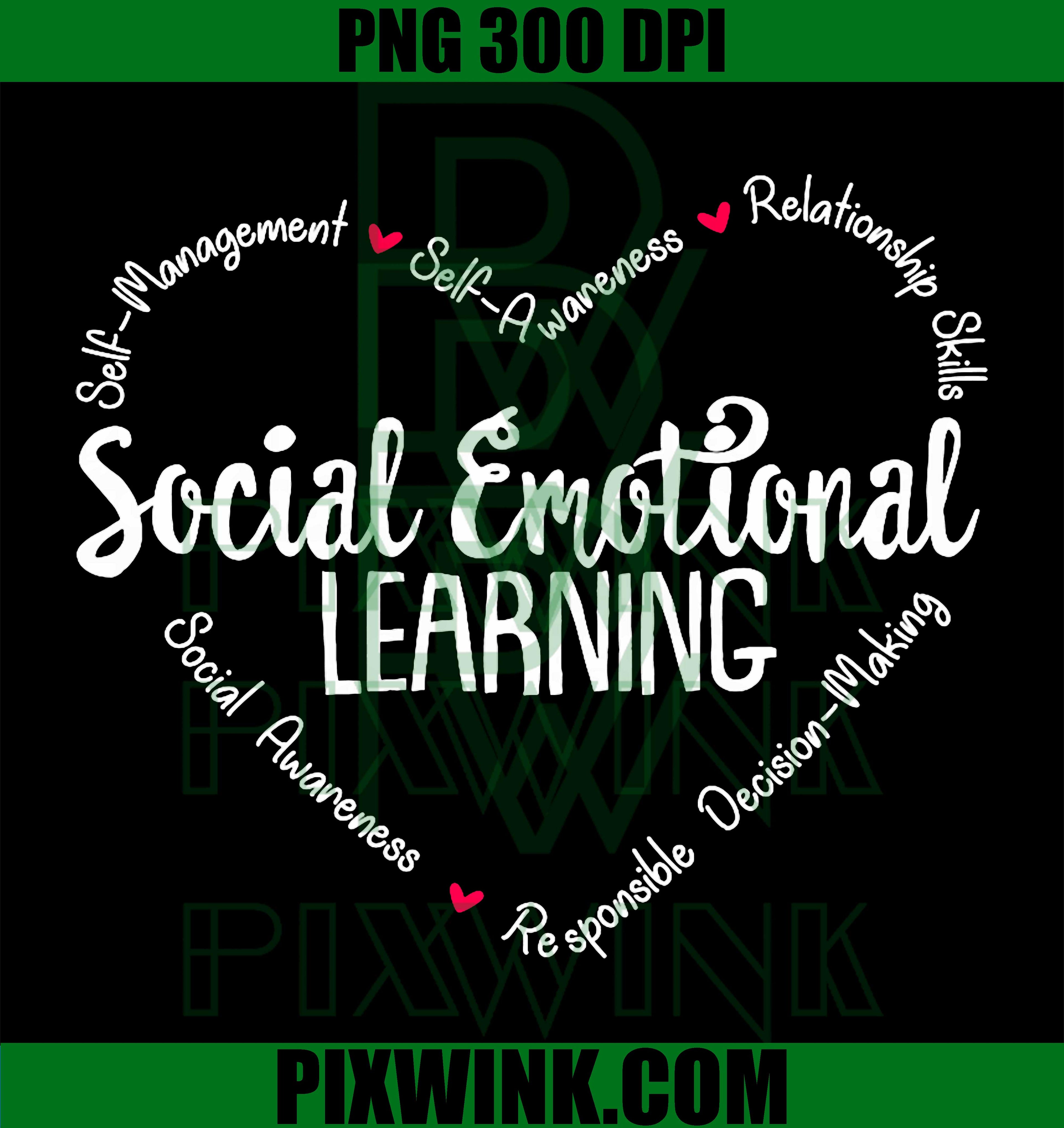 SEL Heart PNG, Social Emotional Learning PNG Counselor Teacher Design