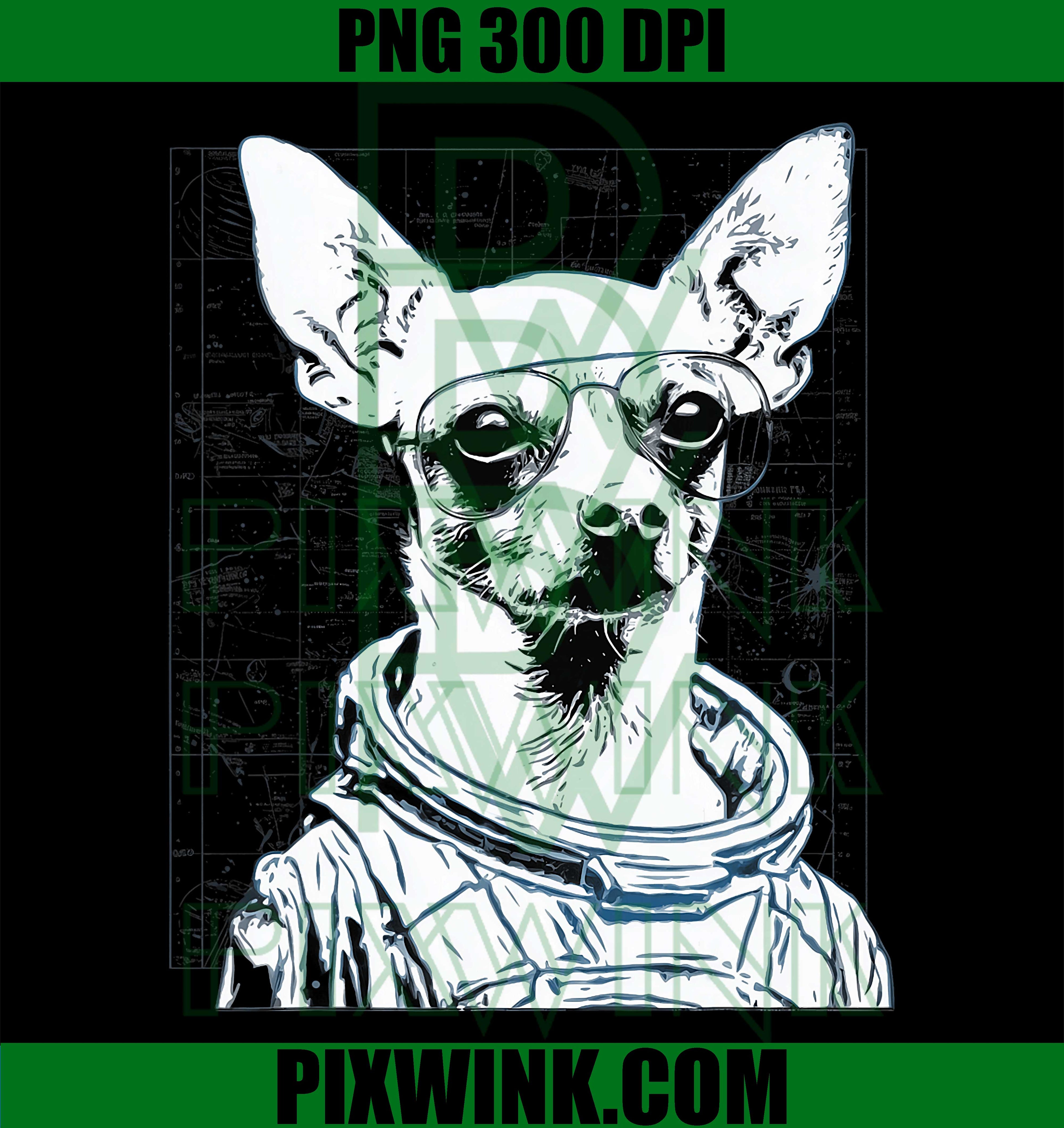 Space Dog Chihuahua PNG, Astronaut Dog PNG Funny Sci-Fi Design