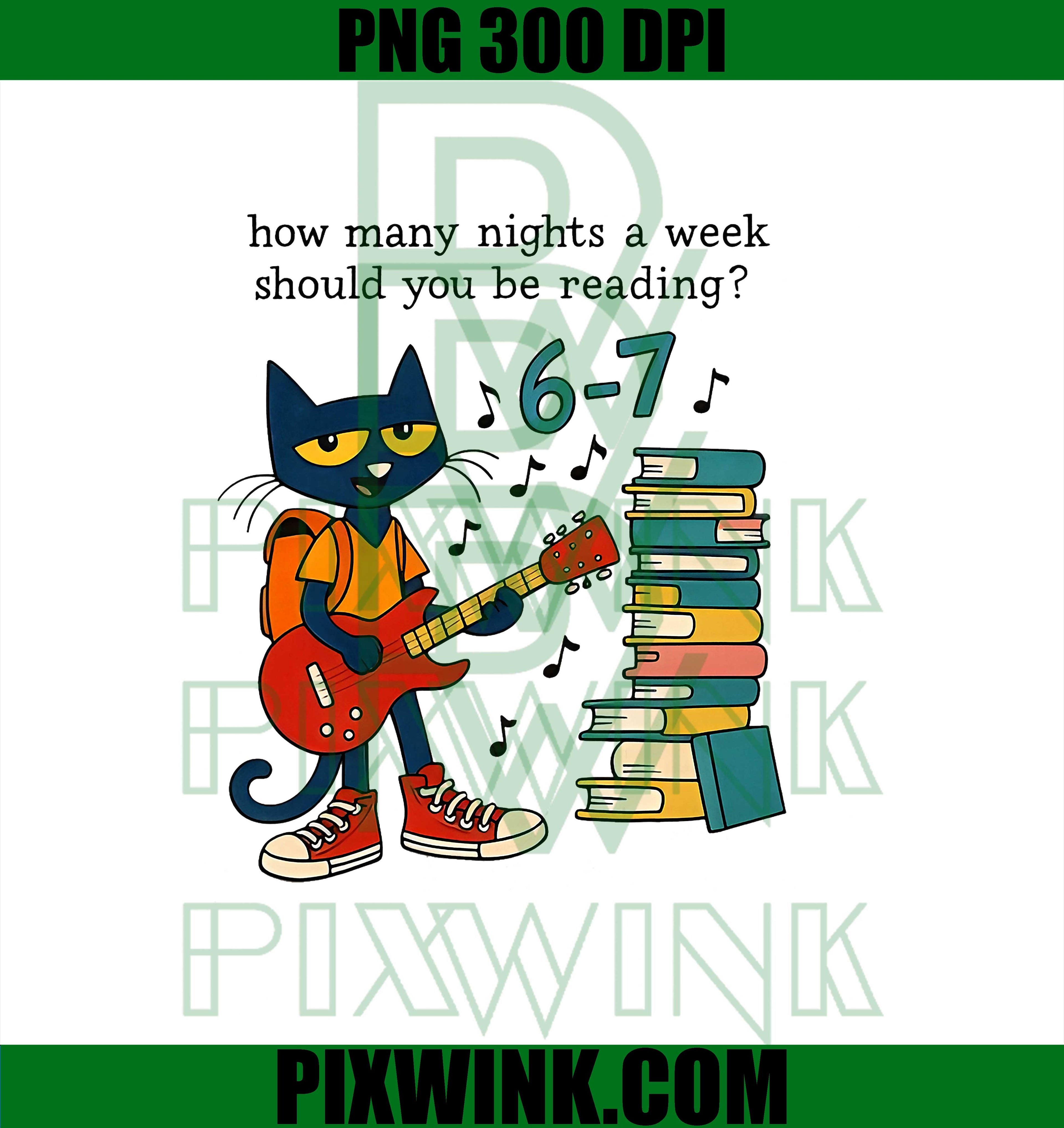 Cat 67 How Many Nights A Week Should You Be Reading 6-7 PNG
