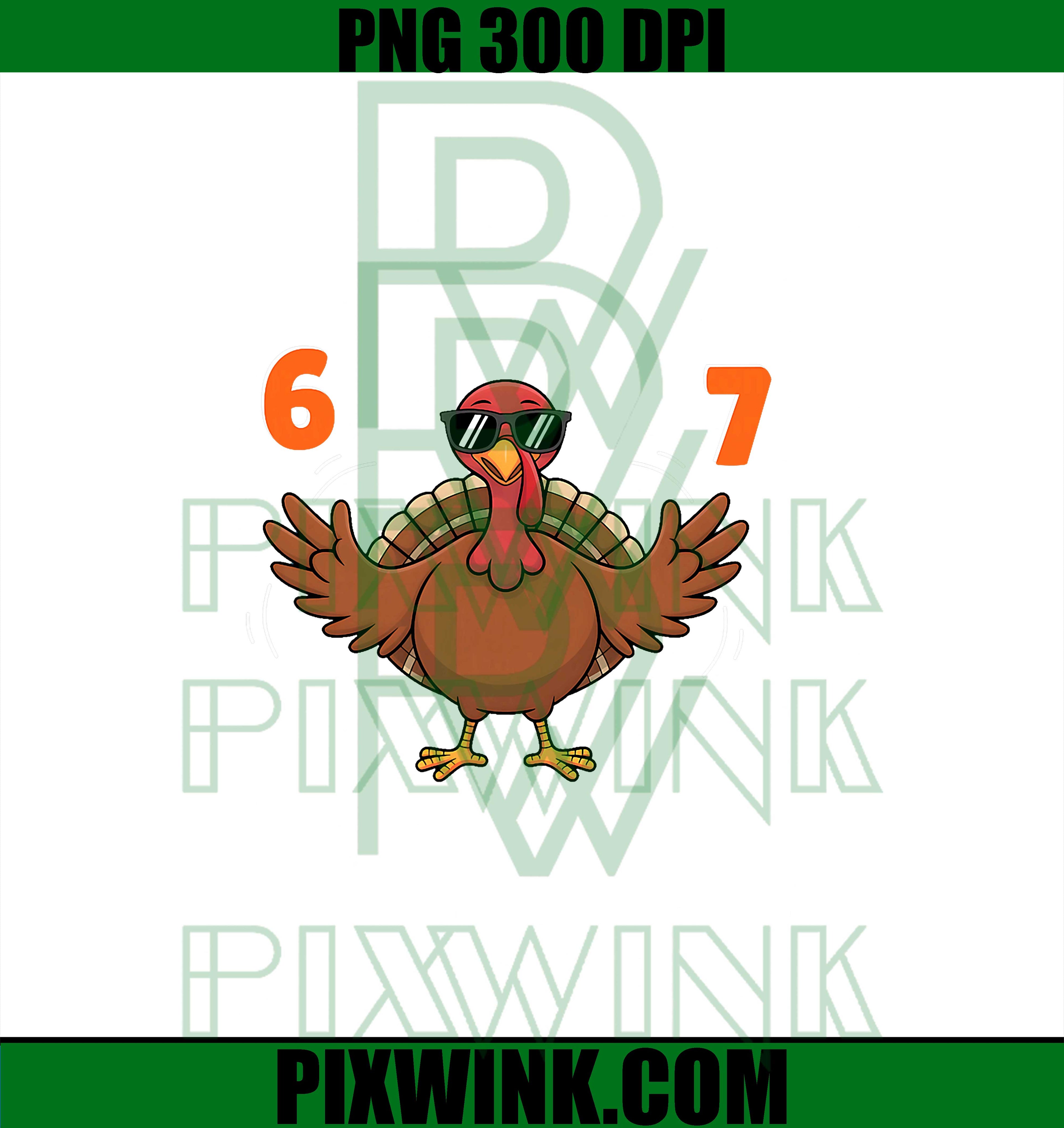Funny 67 Thanksgiving PNG