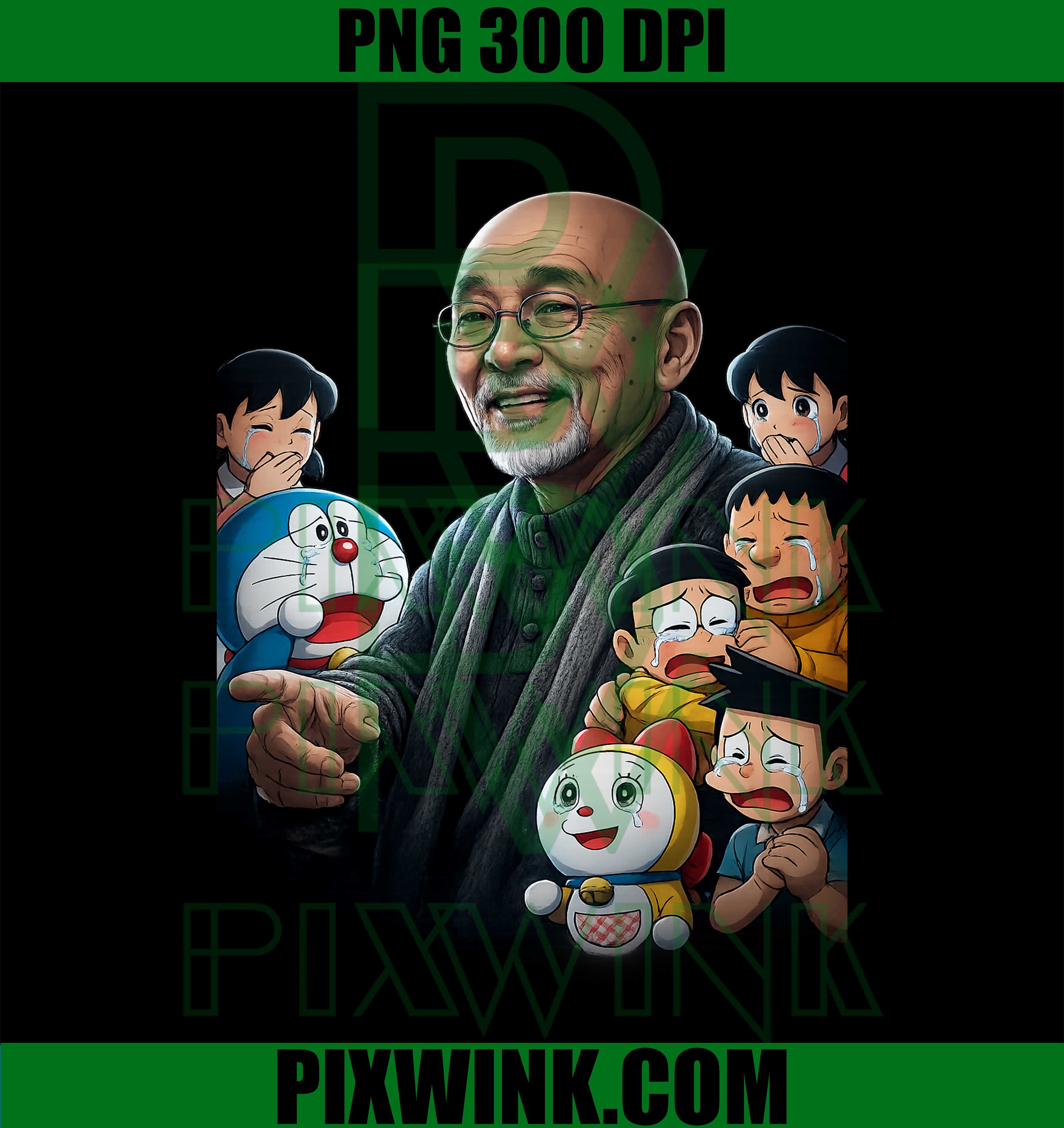 Tsutomu Shibayama Tribute PNG, Doraemon Memorial PNG, Anime Creator Tribute PNG