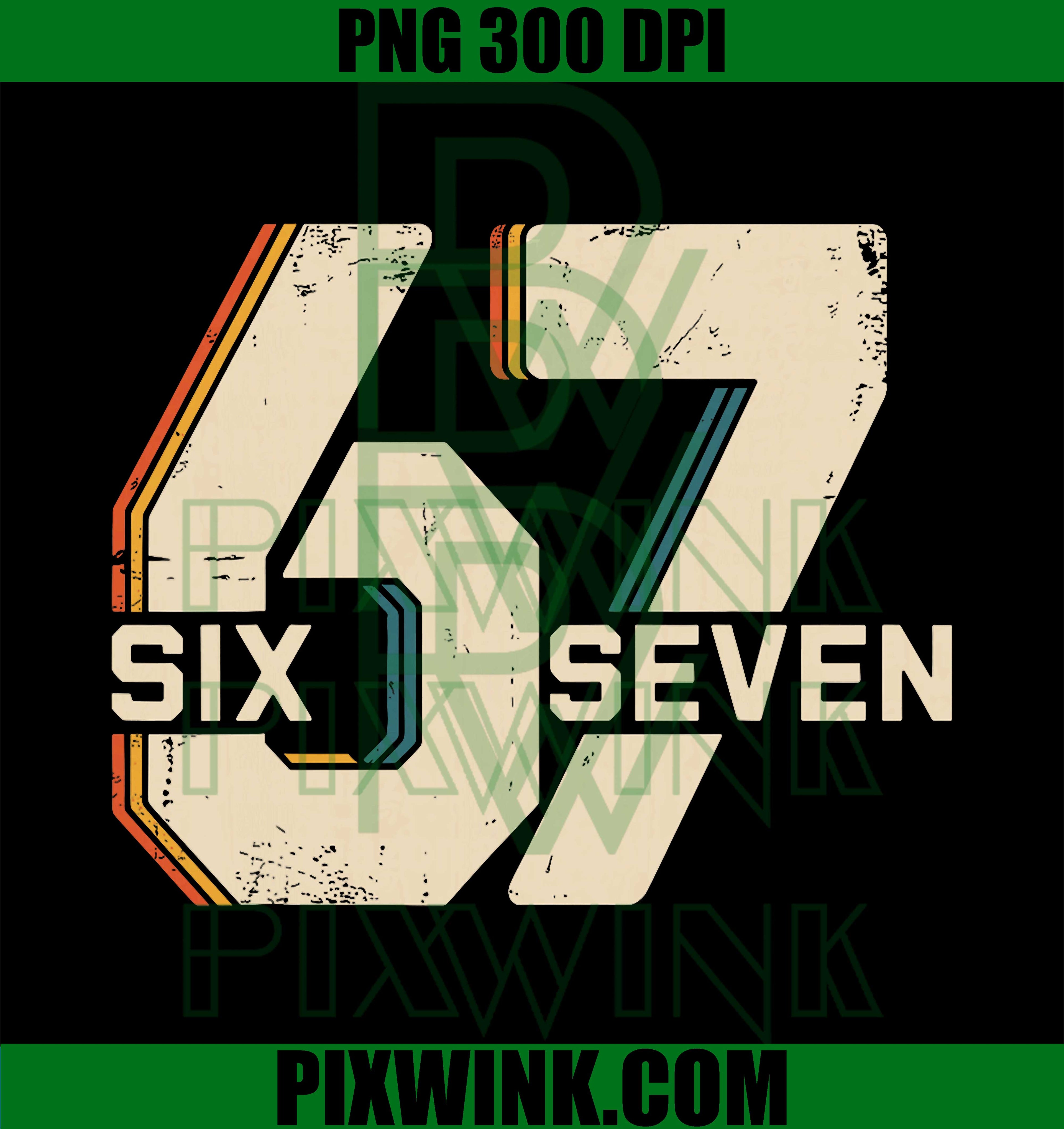 67 Six Seven PNG, Meme PNG