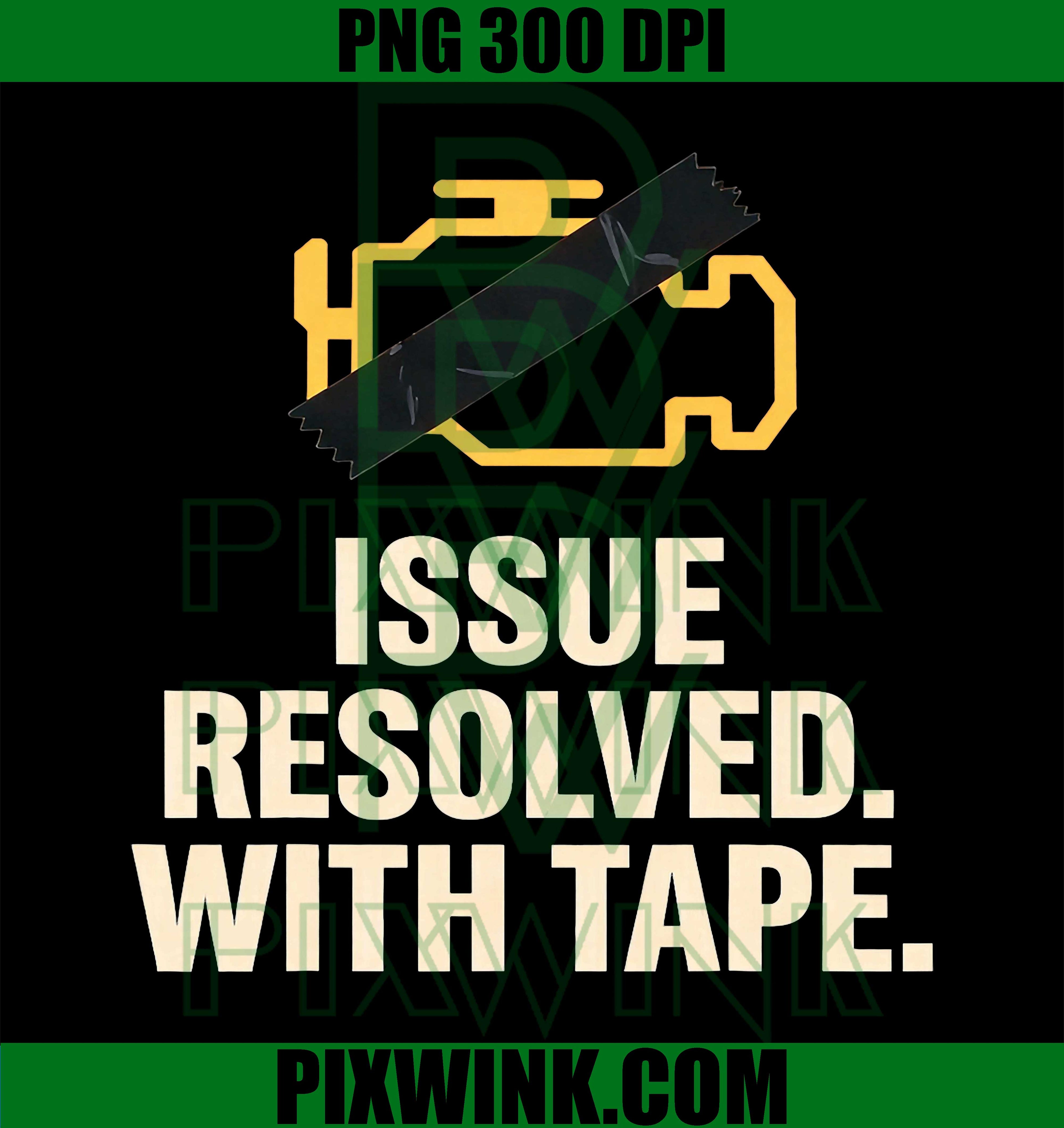 Funny Check Engine Light Tape Repair PNG, Mechanic Humor Graphic Design PNG