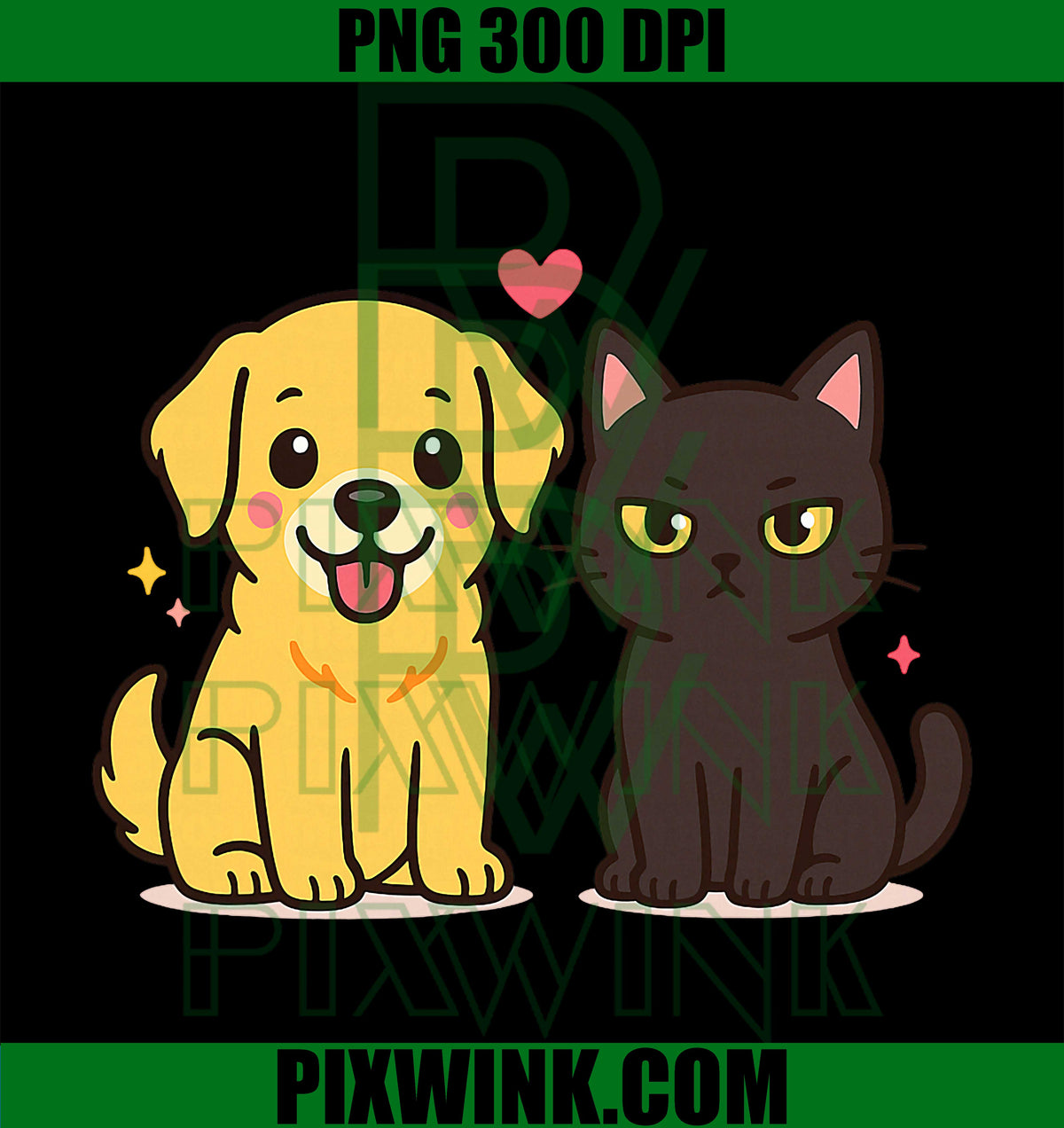Golden Retriever Boyfriend PNG, Black Cat Gf PNG, Couple Humor PNG