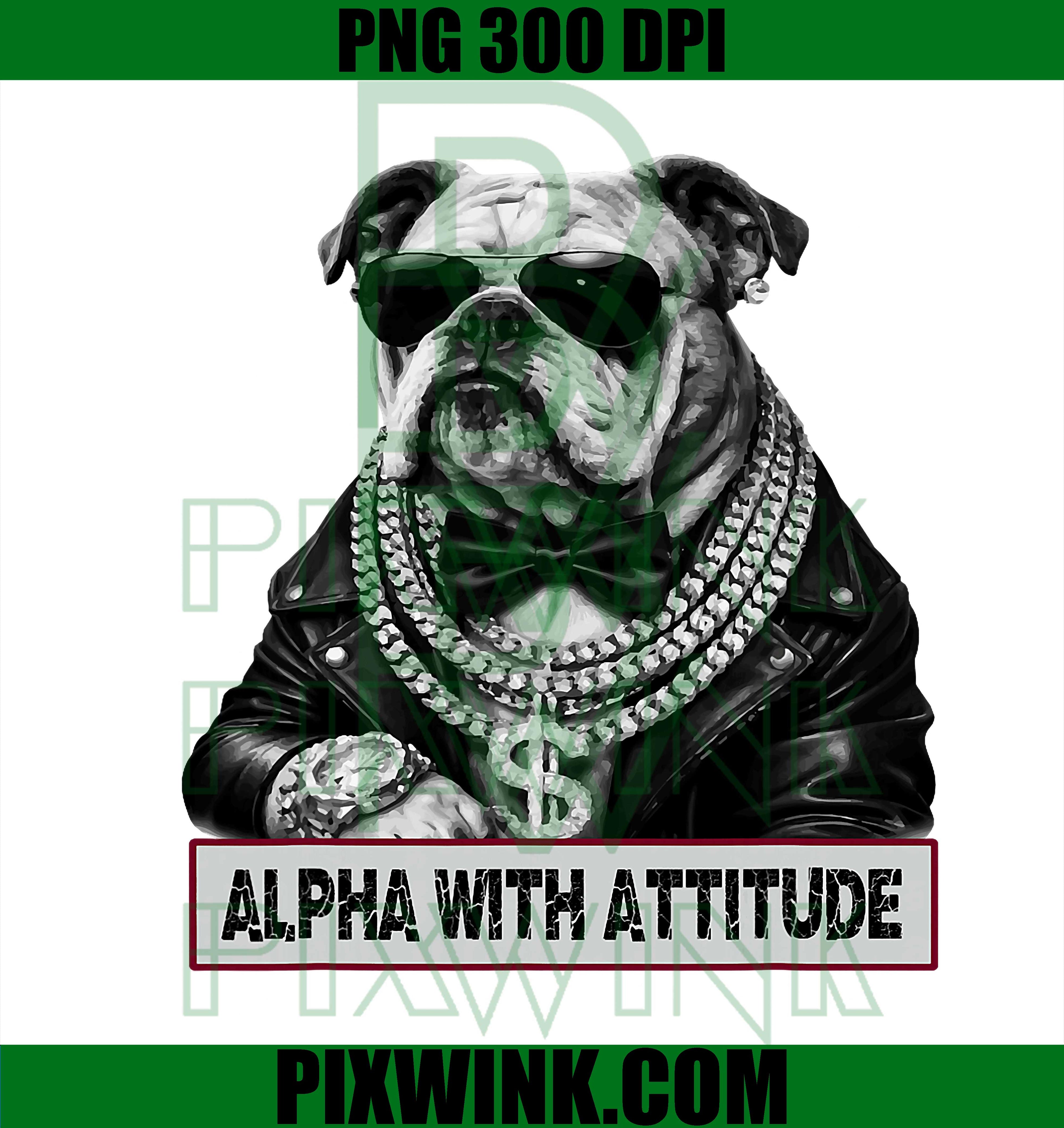 Alpha with Attitude Bulldog PNG, Dapper Boss Bulldog Swagger PNG
