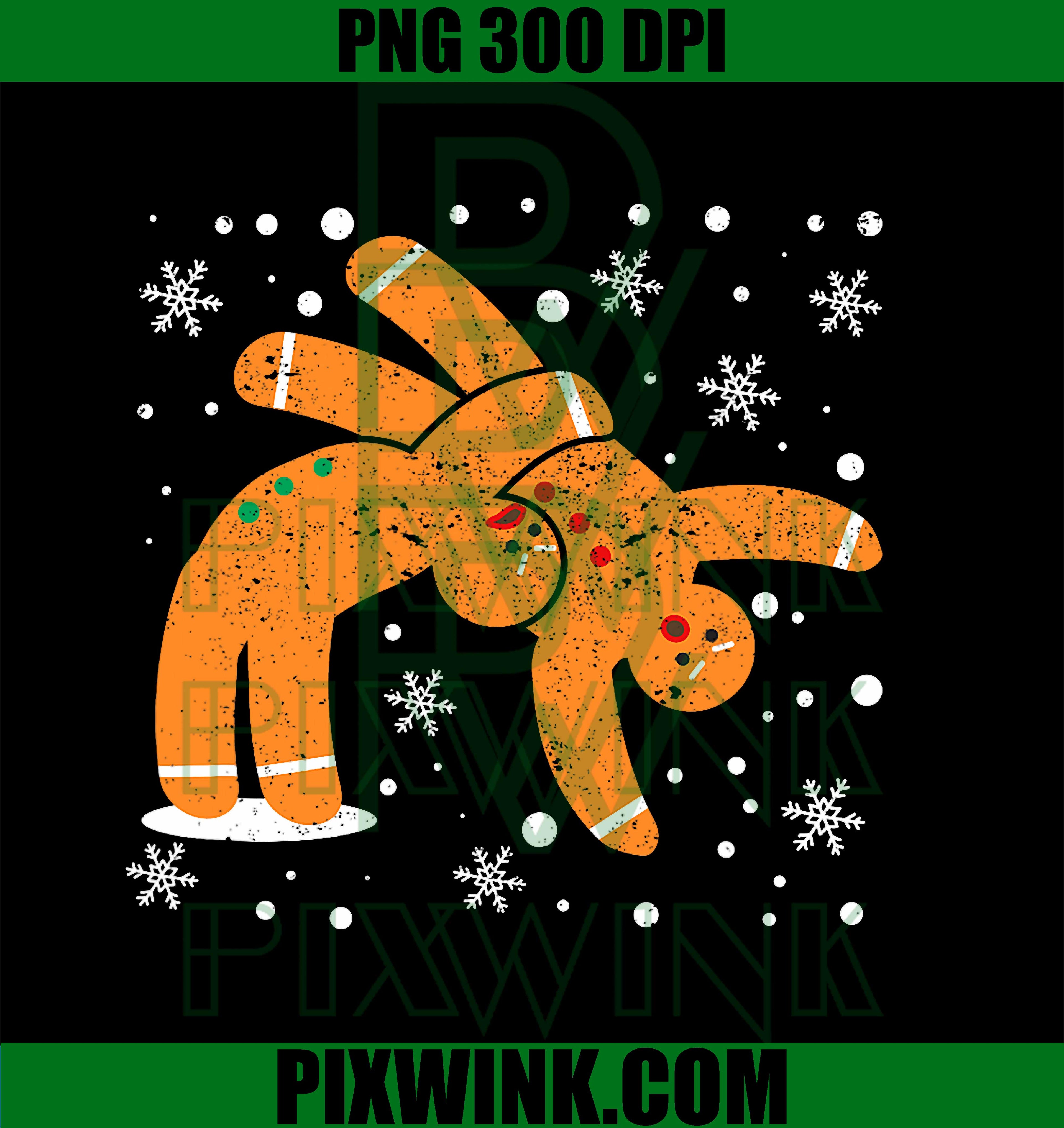 Gingerbread Man Cookies Christmas PNG, Funny Fighting Wrestling PNG