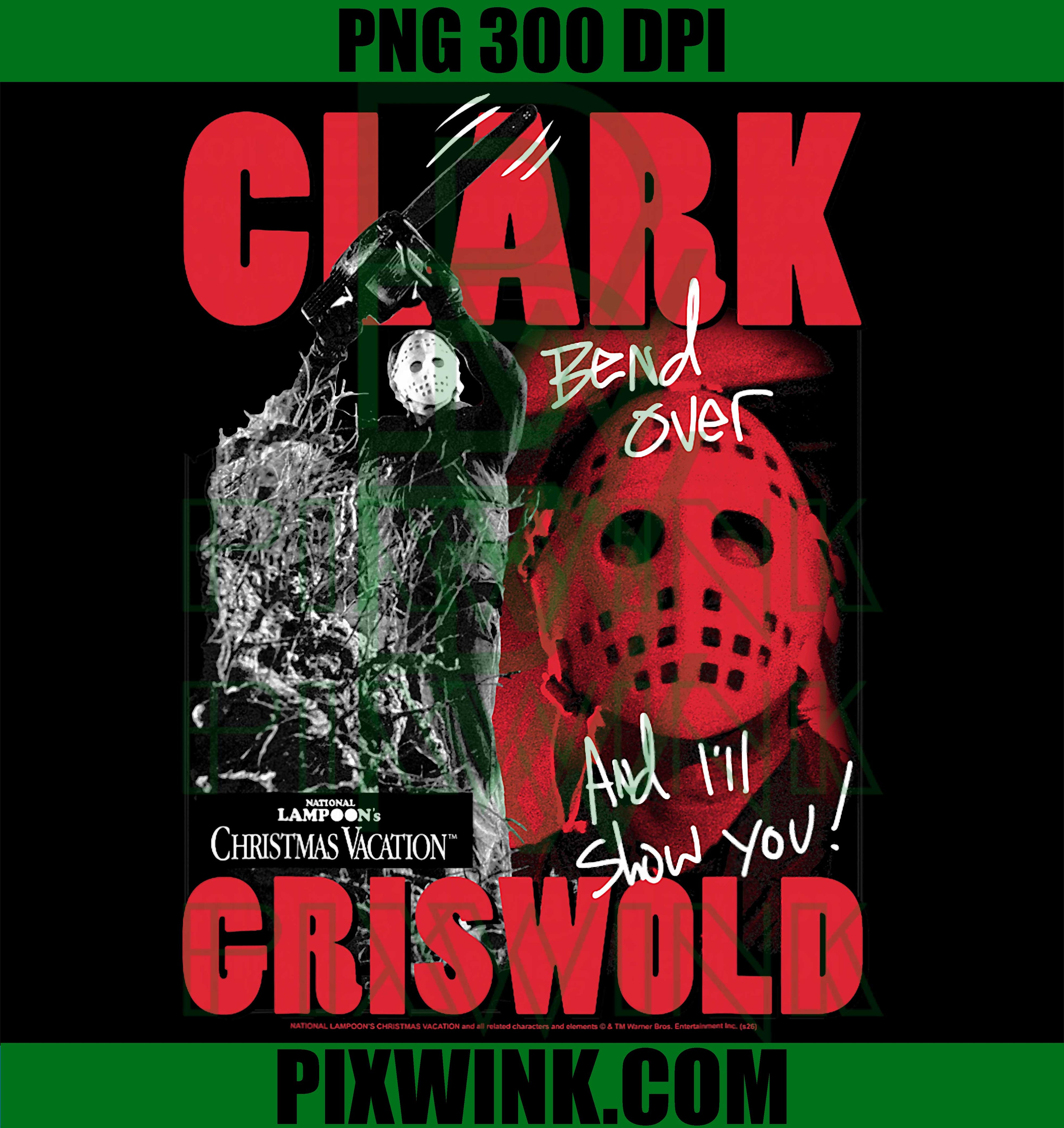 Christmas Vacation Clark Griswold, Hockey Mask Holiday Movie PNG