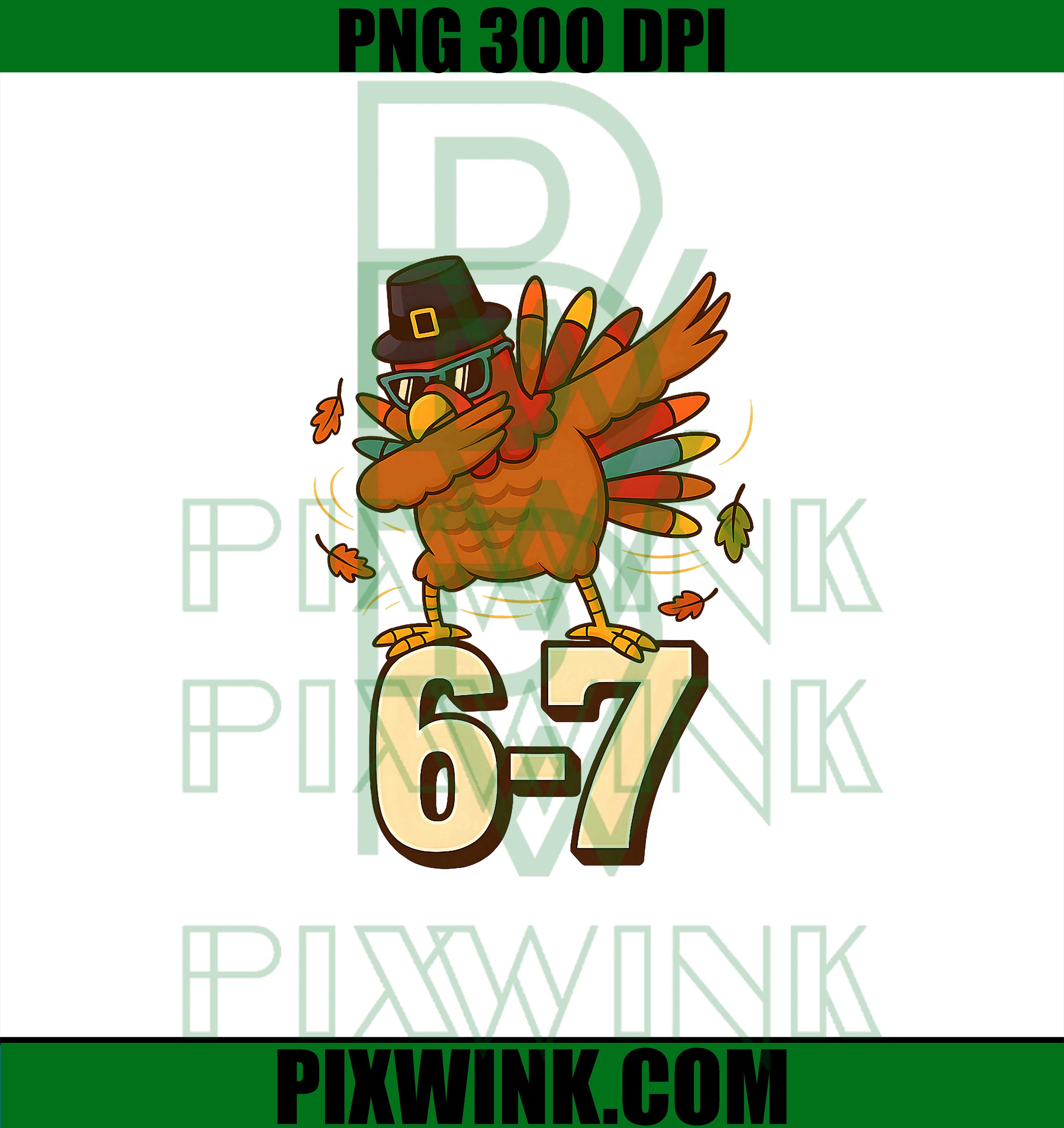  67 Thanksgiving Turkey Dabbing PNG