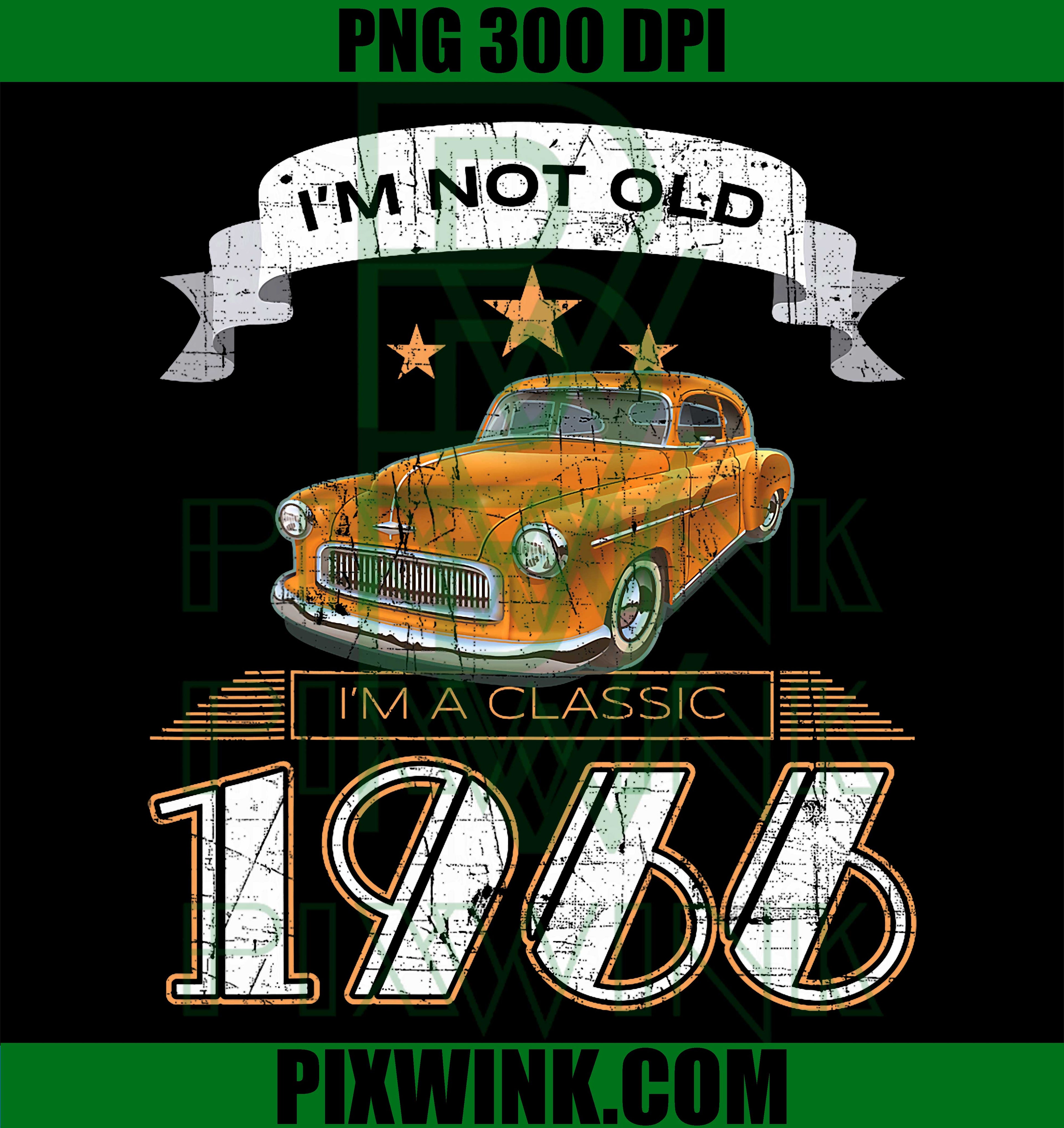 Ich Bin Ein Klassiker 1966 PNG, Vintage Car German Quote PNG Retro Auto Design
