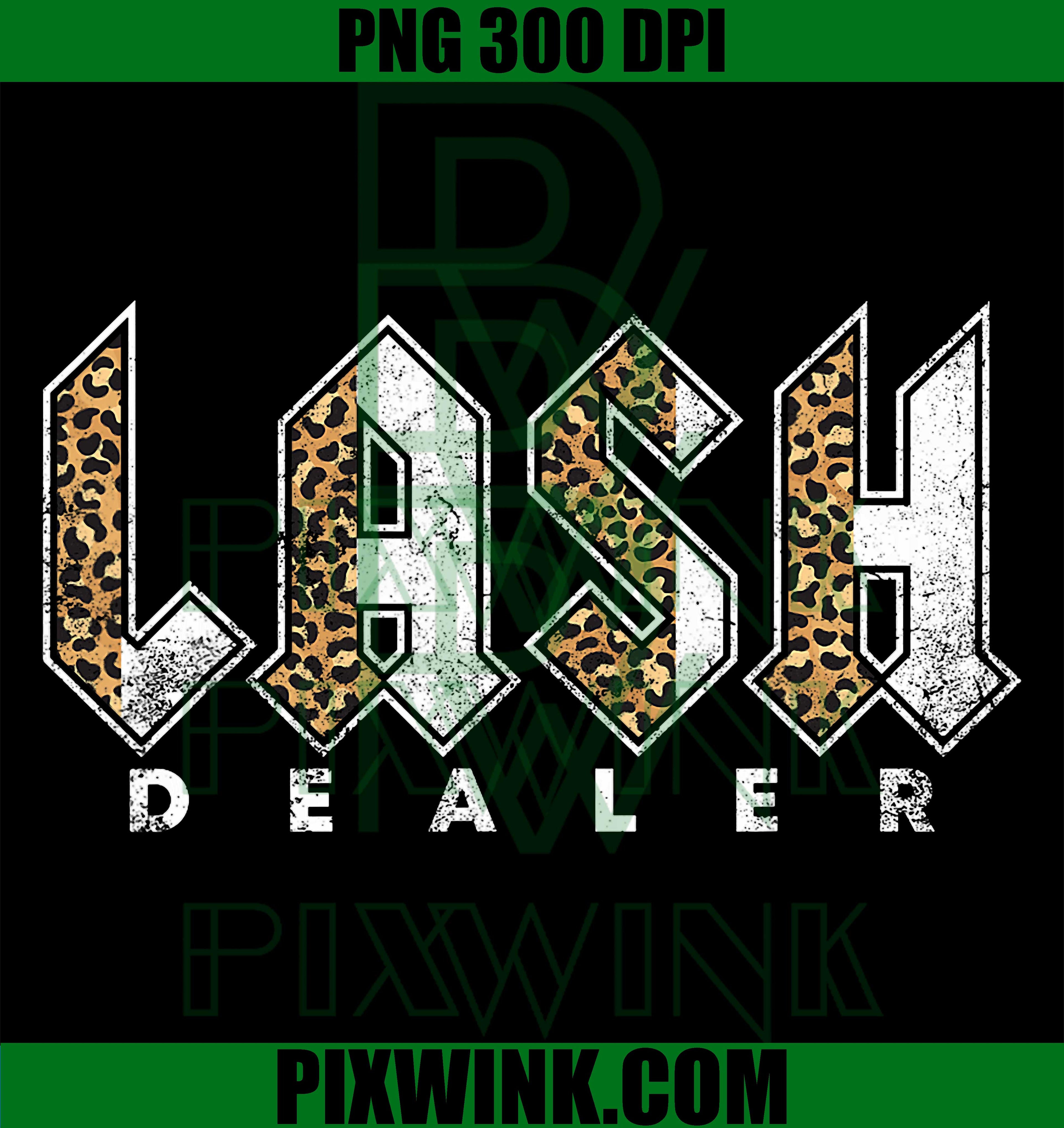 Lash Dealer PNG, Leopard Eyelash PNG Lash Tech Vintage Design