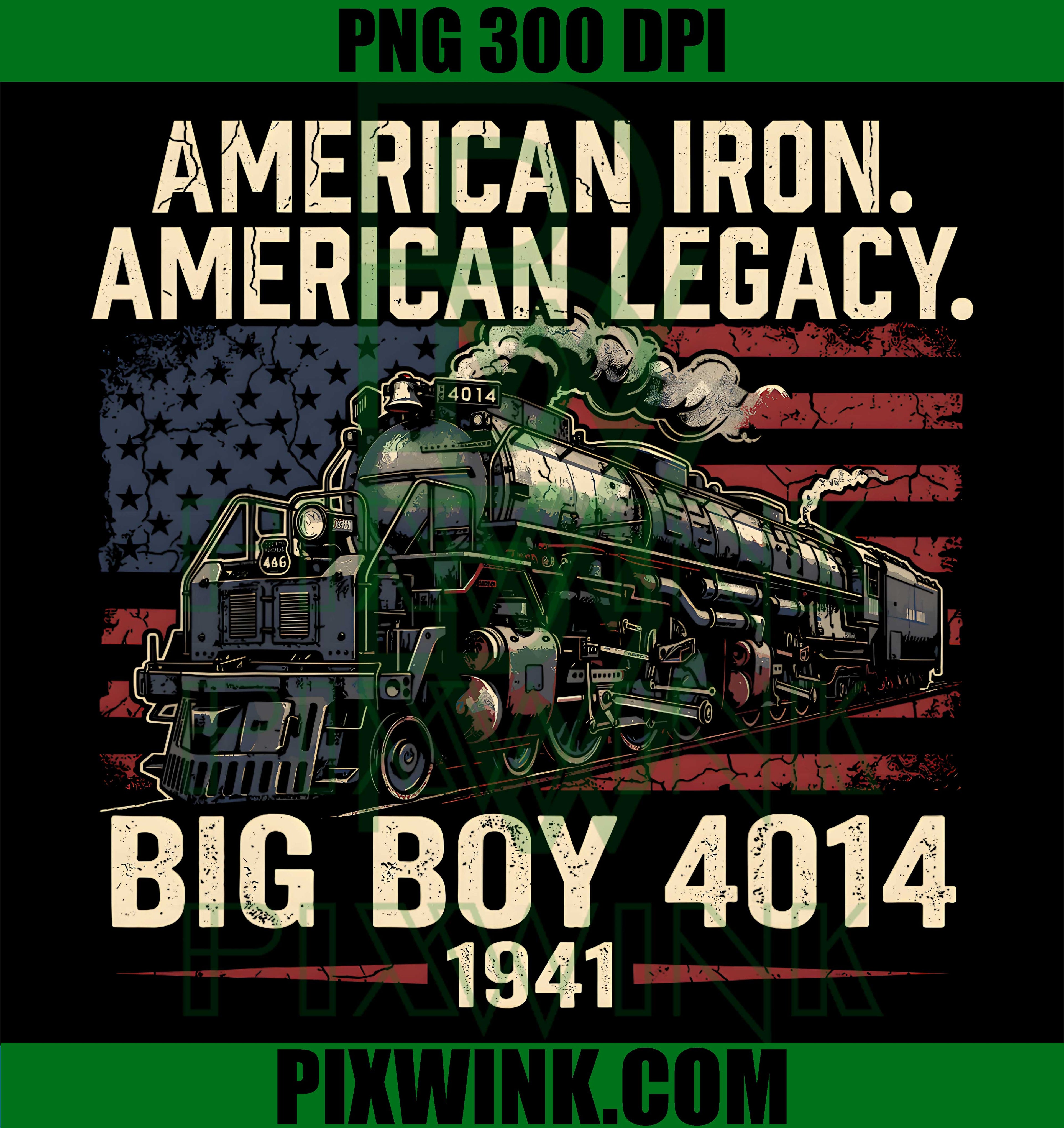 Big Boy Train 4014 PNG, American Iron Locomotive Heritage PNG