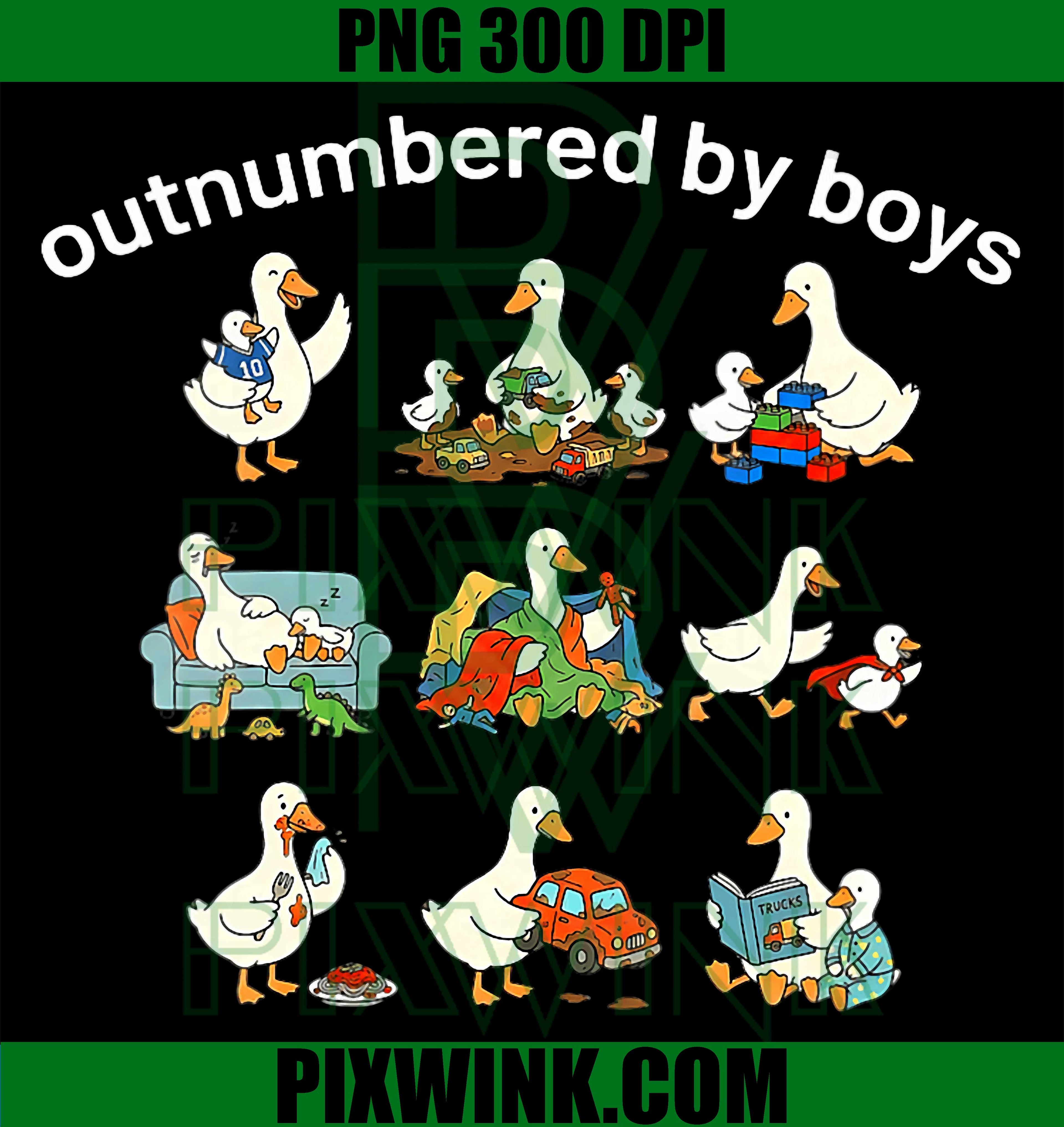 Outnumbered by Boys PNG, Funny Girl Quote PNG Women Humor Design