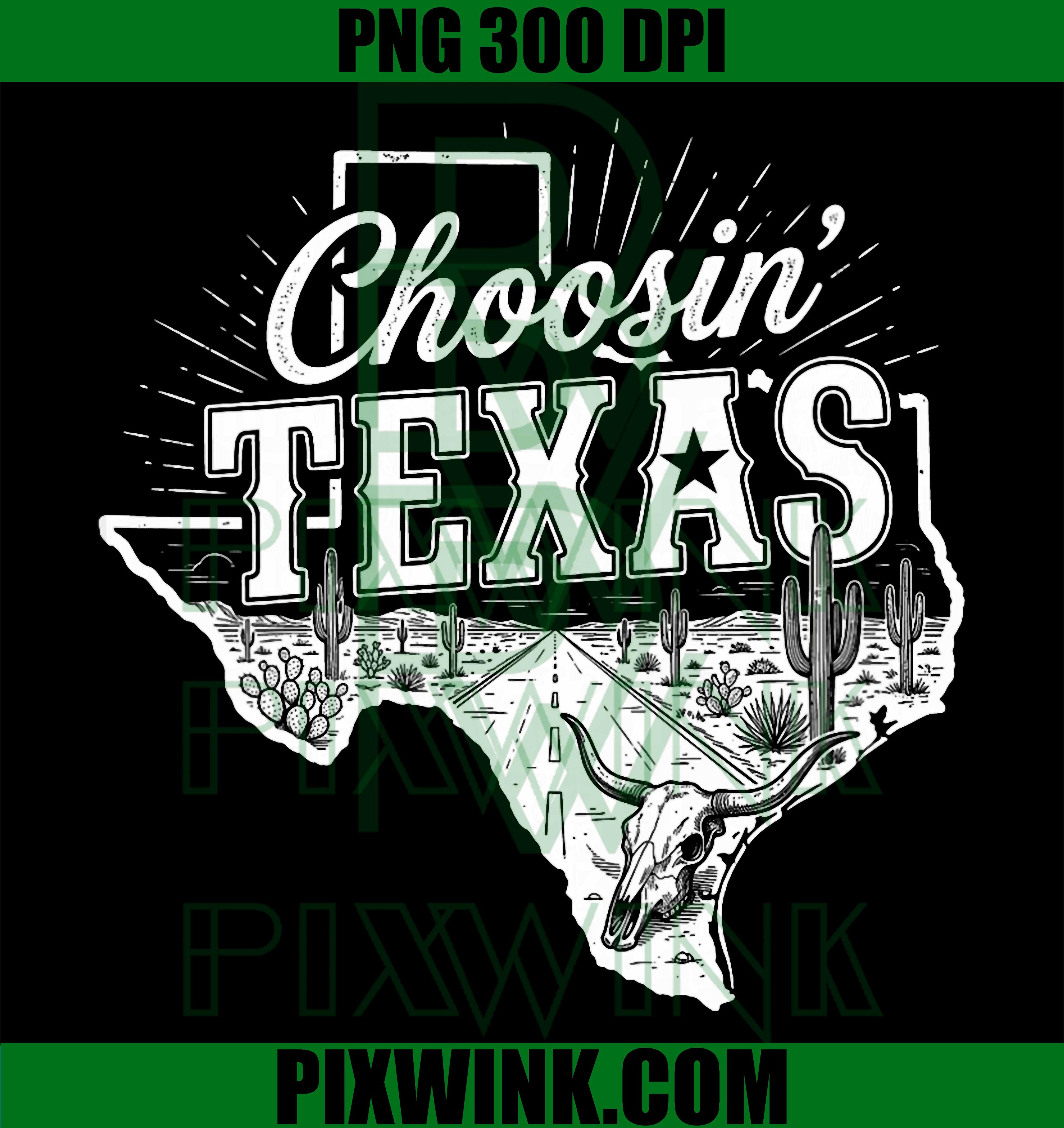 Choosing Texas PNG, Western Cowgirl PNG Texas V-Neck Design