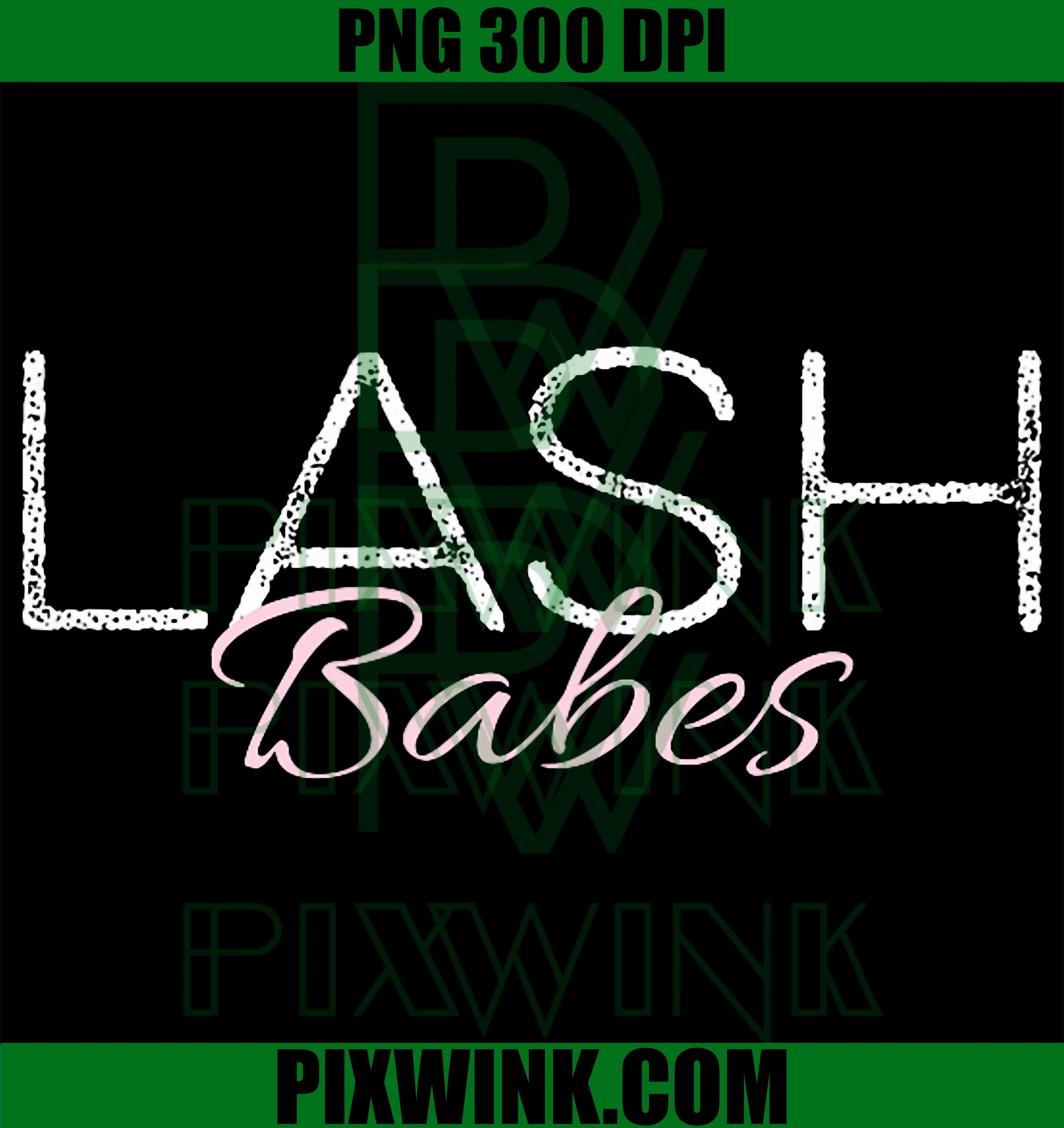 Lash Tech PNG, Lash Babes Eyelashes Artist PNG Beauty Design