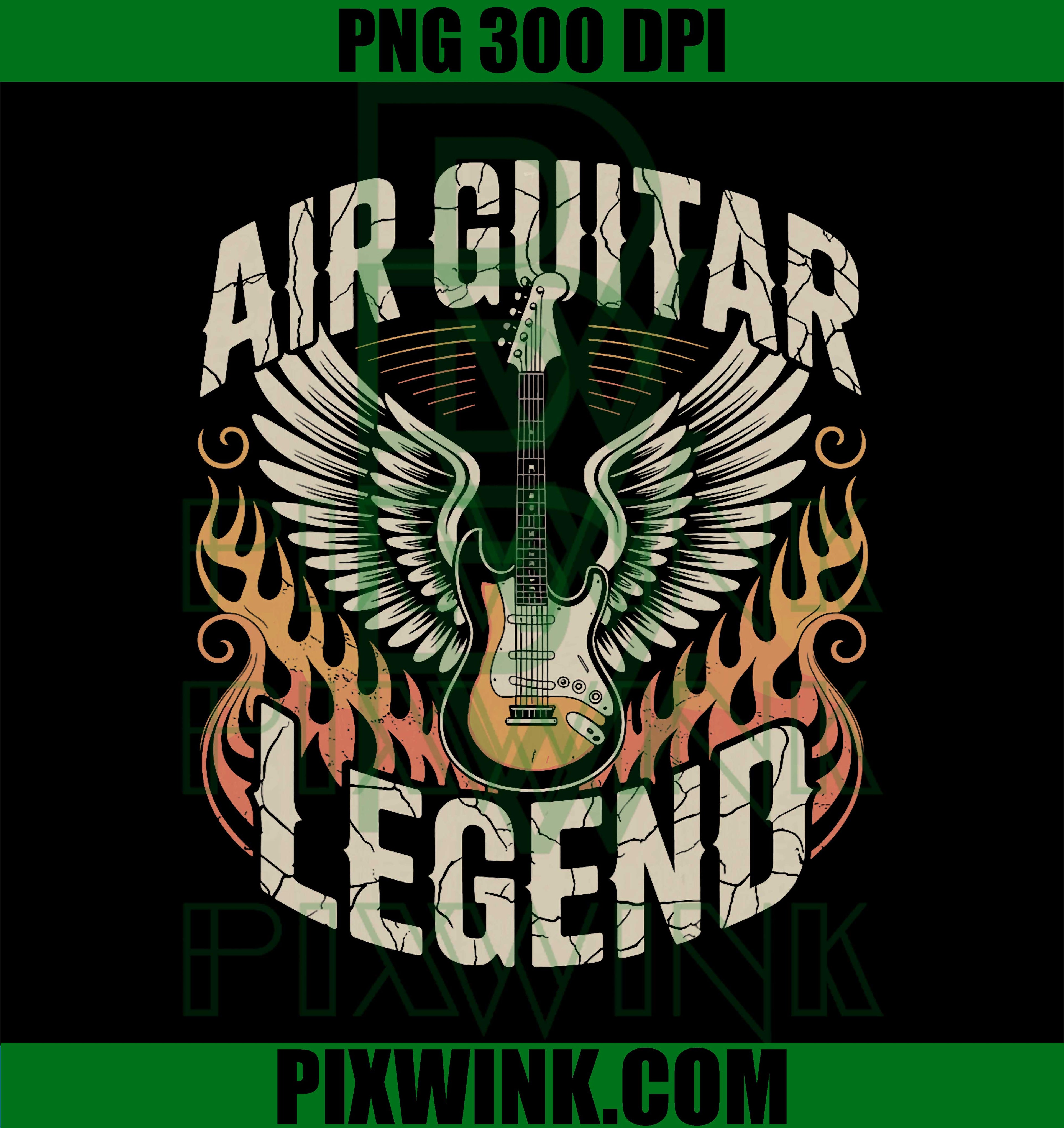 Air Guitar Legend Musician Feelings PNG