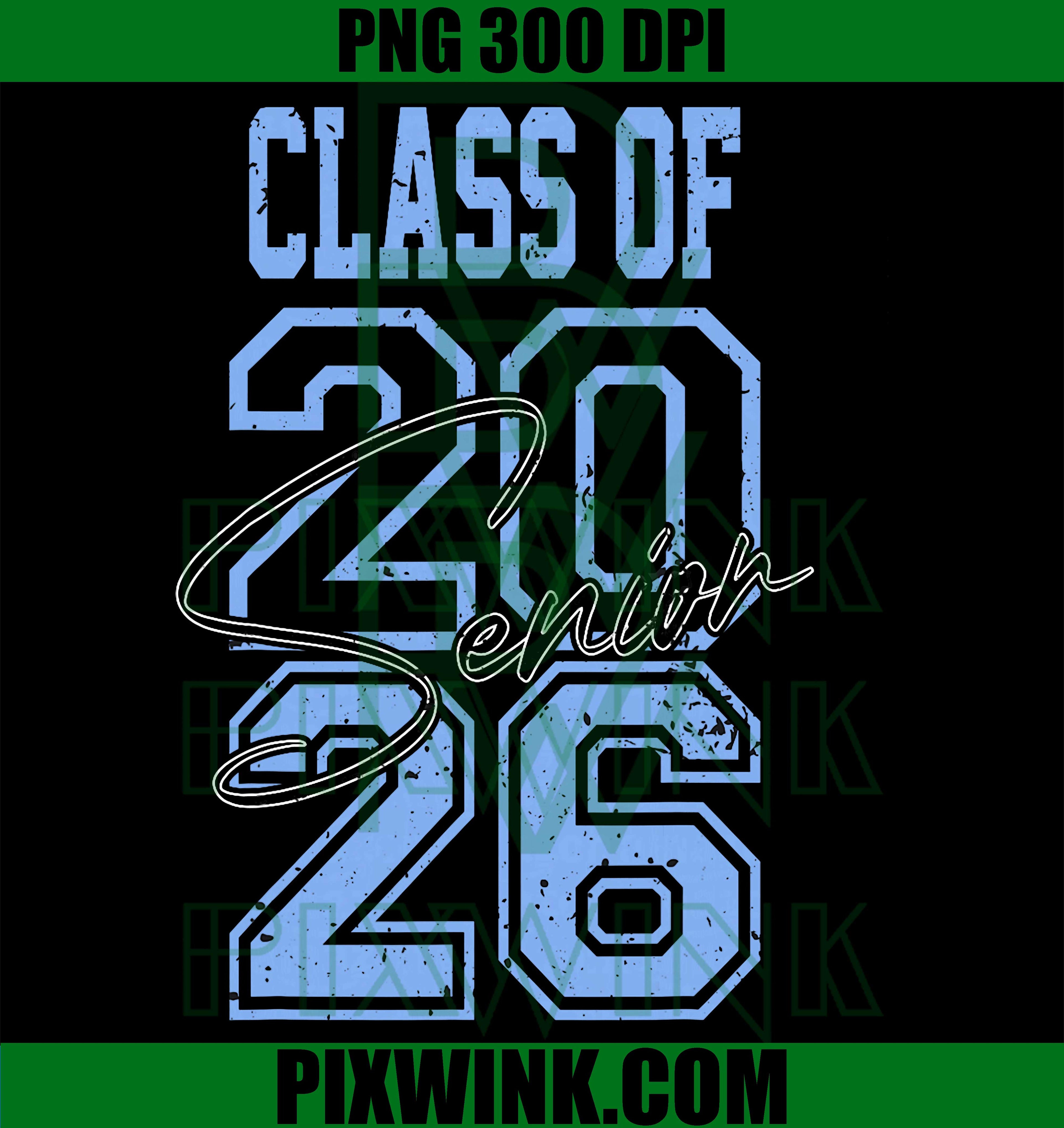 Class Of 2026 Graduation PNG, Senior 2026 Class Graduation PNG