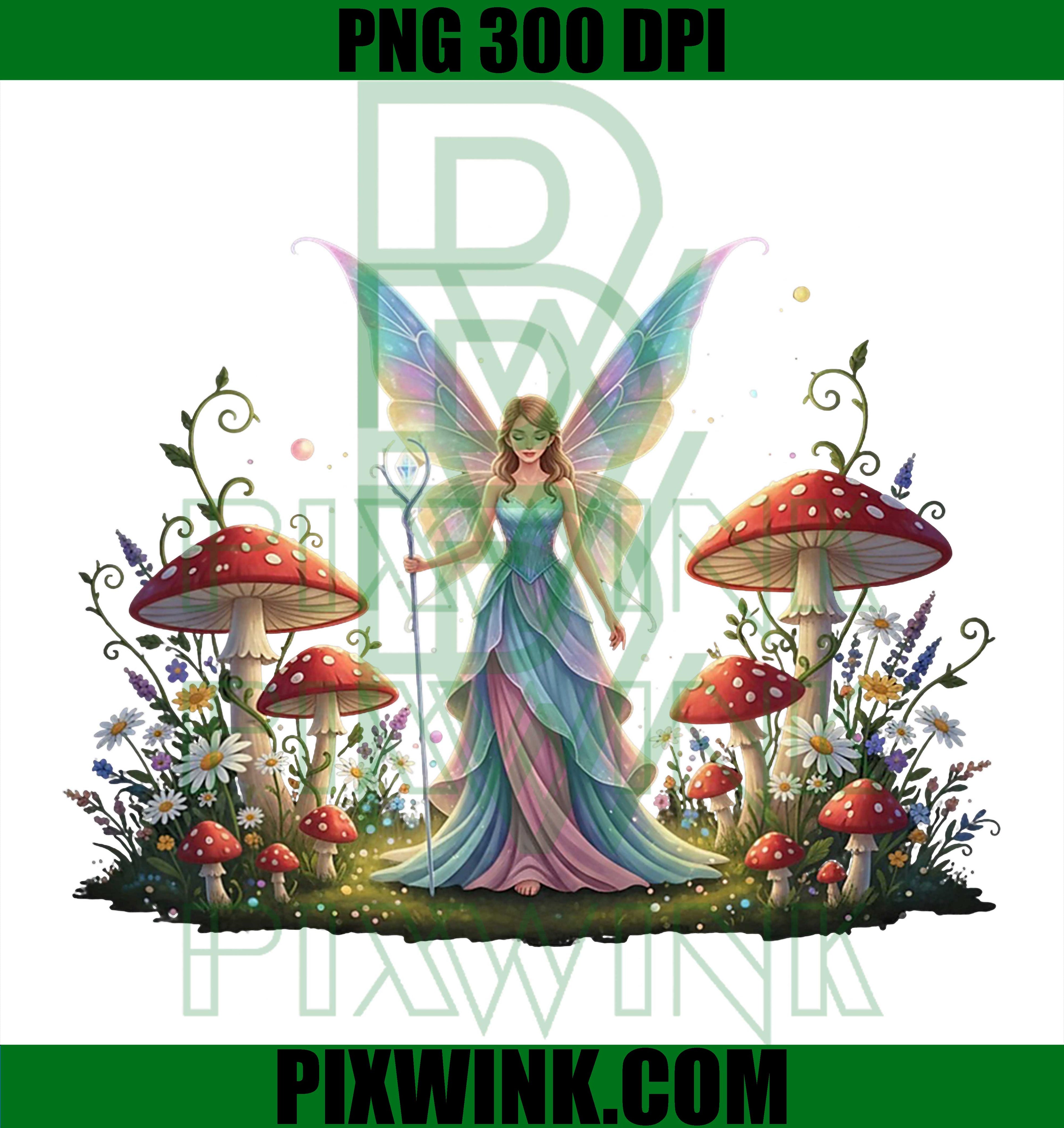 Enchanted Forest Fairy PNG, Mystical Butterfly Floral Fantasy PNG