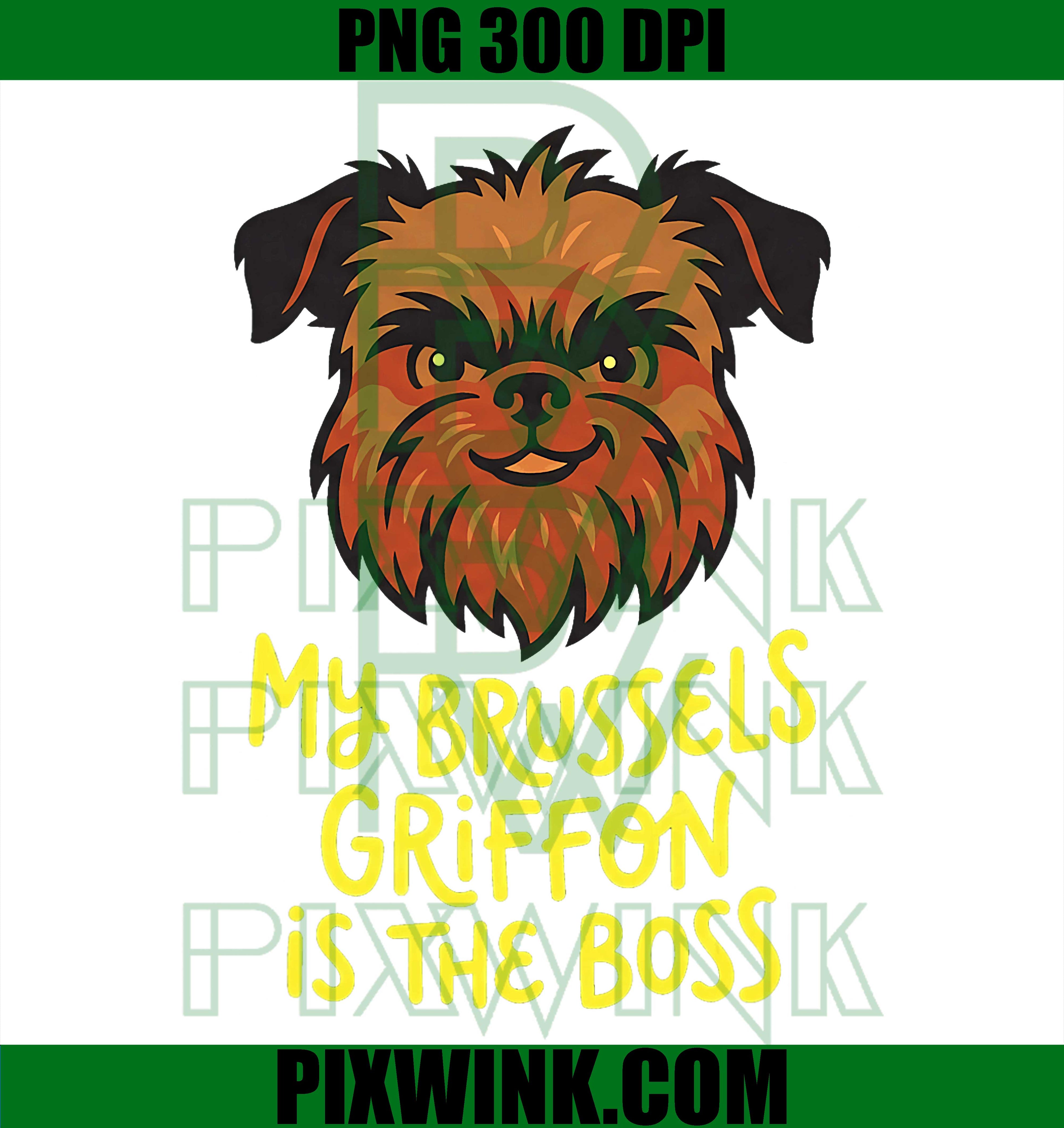 Brussels Griffon Boss Dog PNG, Dog Owner Pride Pet Graphic PNG