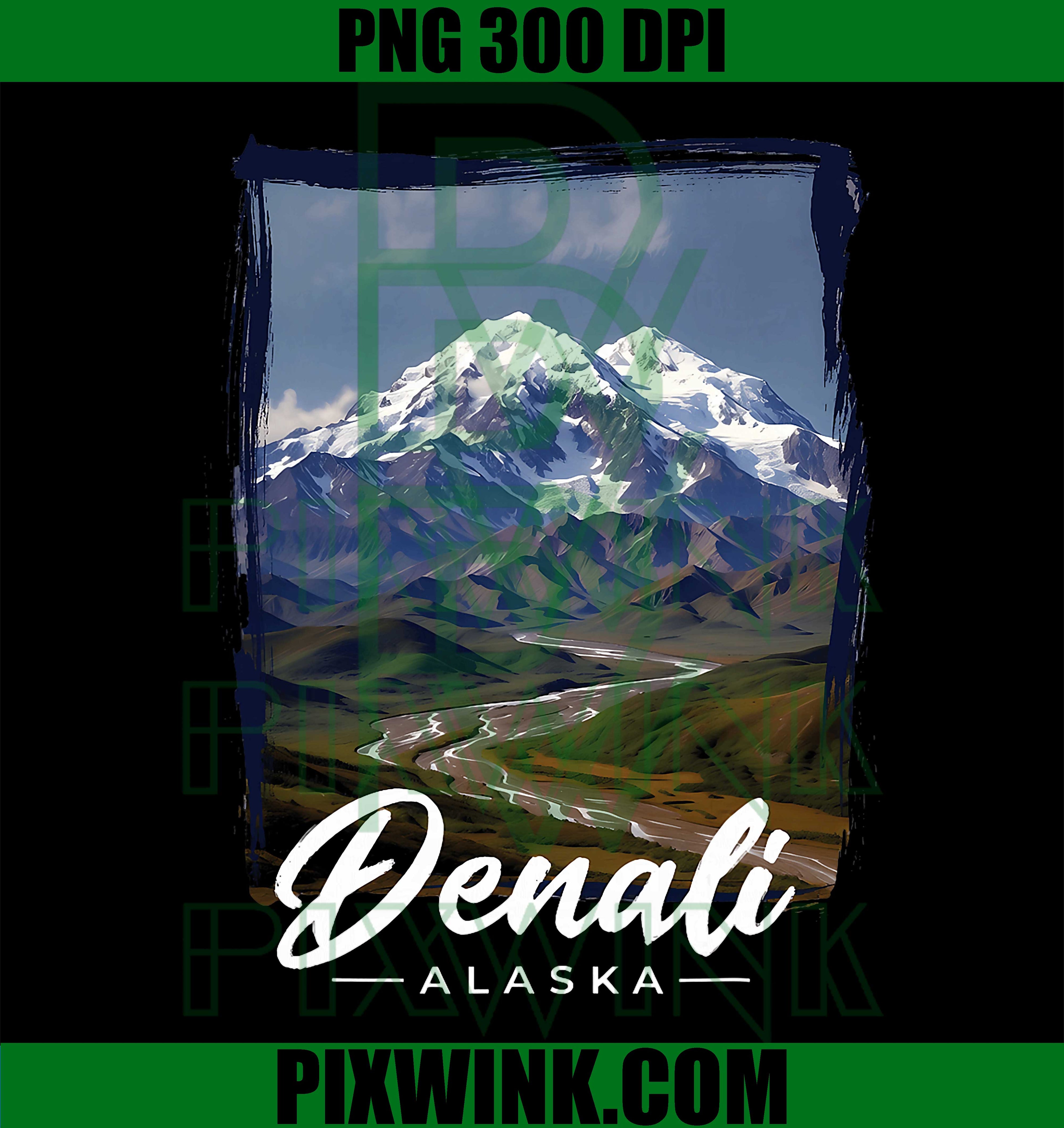Denali National Park PNG, Alaska Wilderness PNG Mountain Nature Design