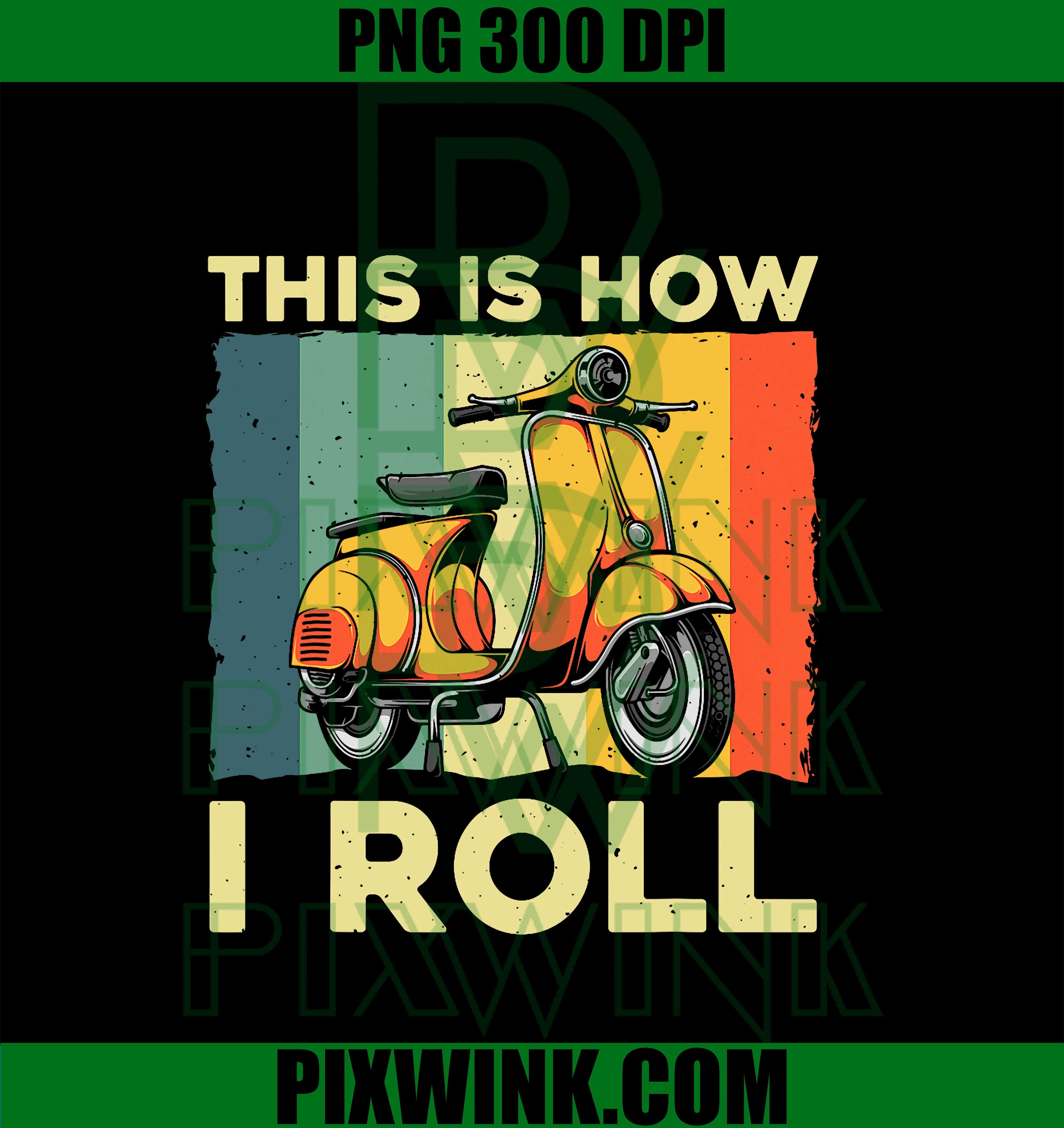 Funny Scooter Design PNG, Motor Motorcycle Lovers PNG