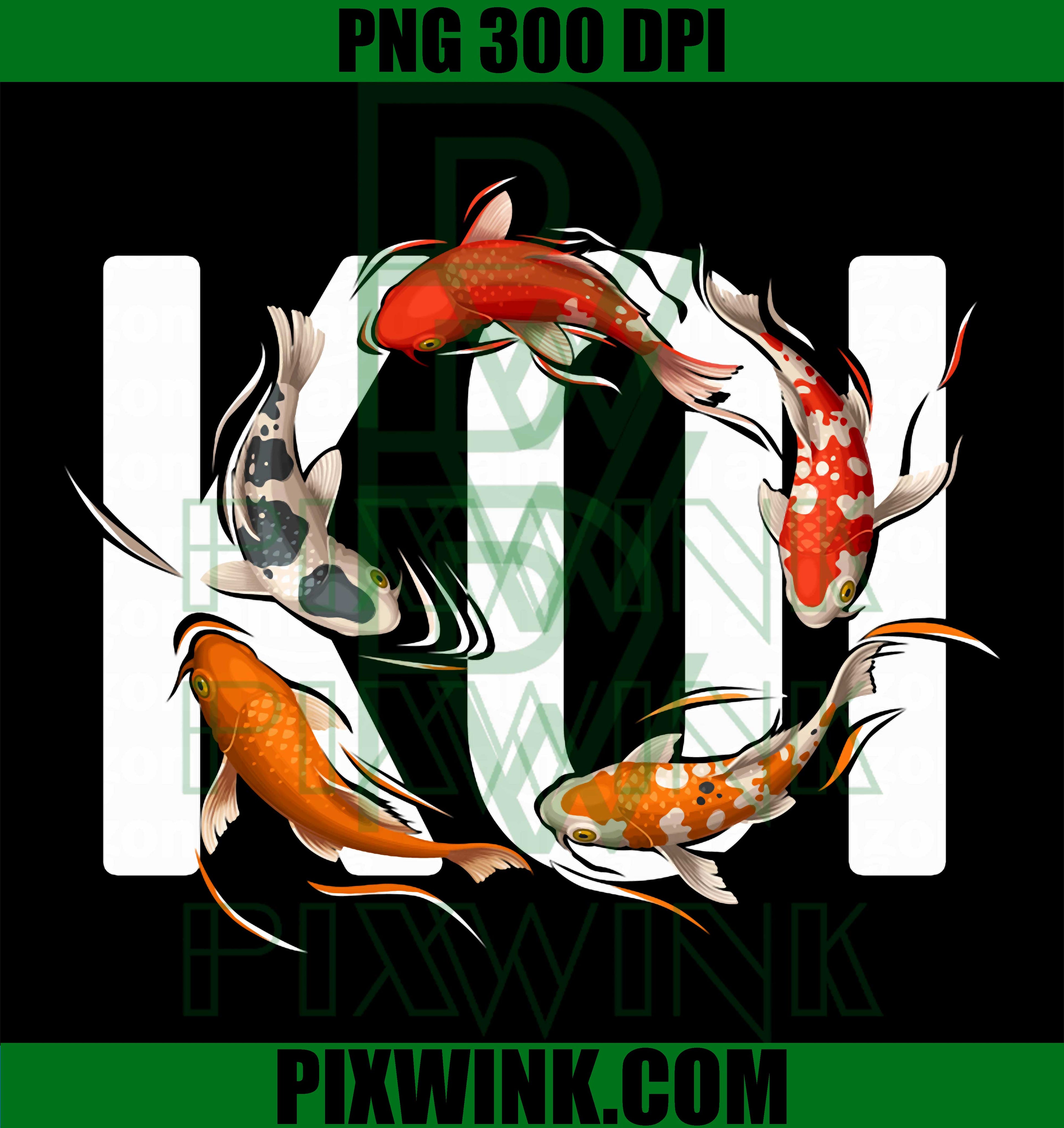 Koi Fish PNG, Japanese Pond PNG, Fish Lover PNG