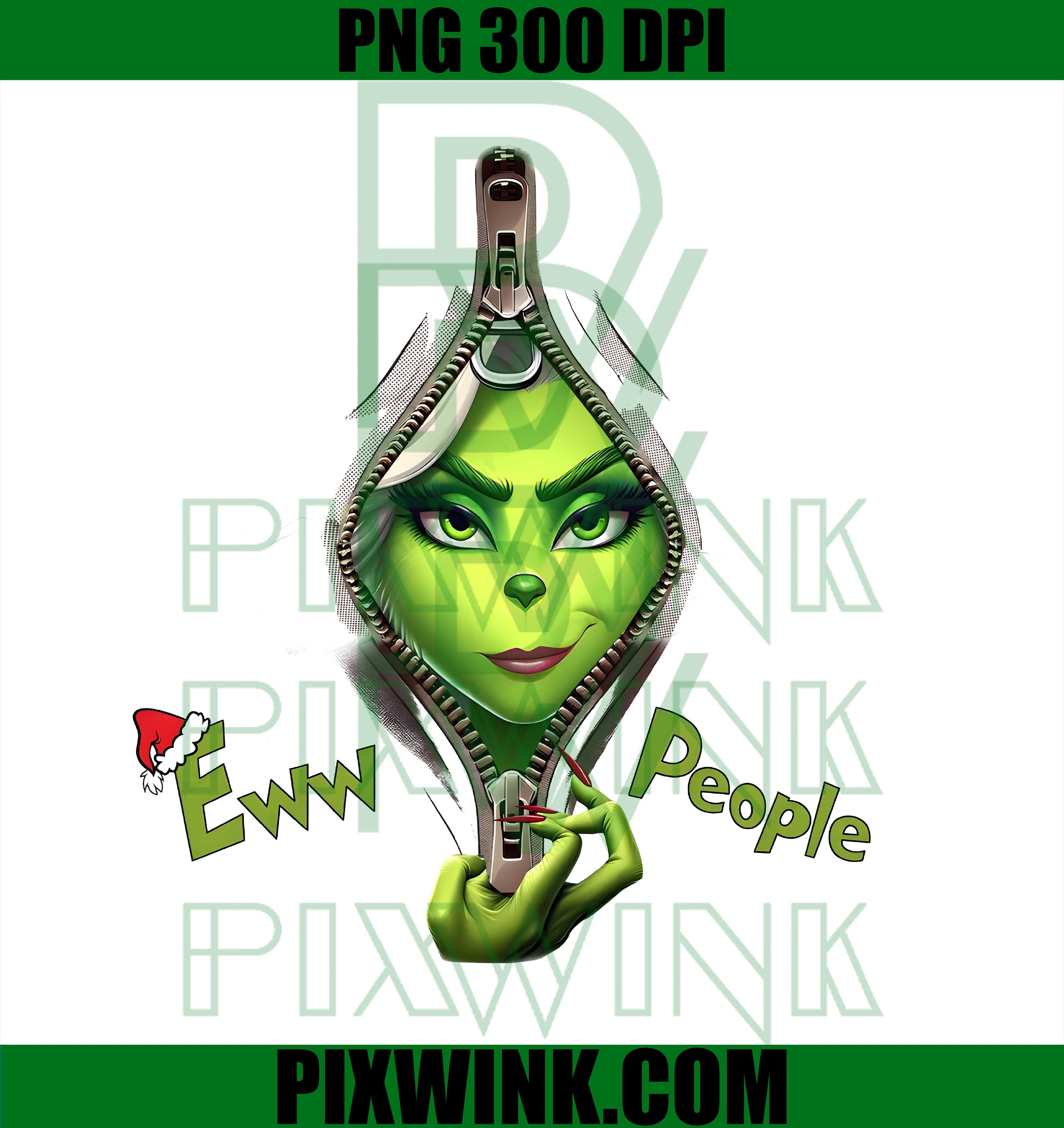 Grinch Eww People PNG, Grinch Christmas PNG
