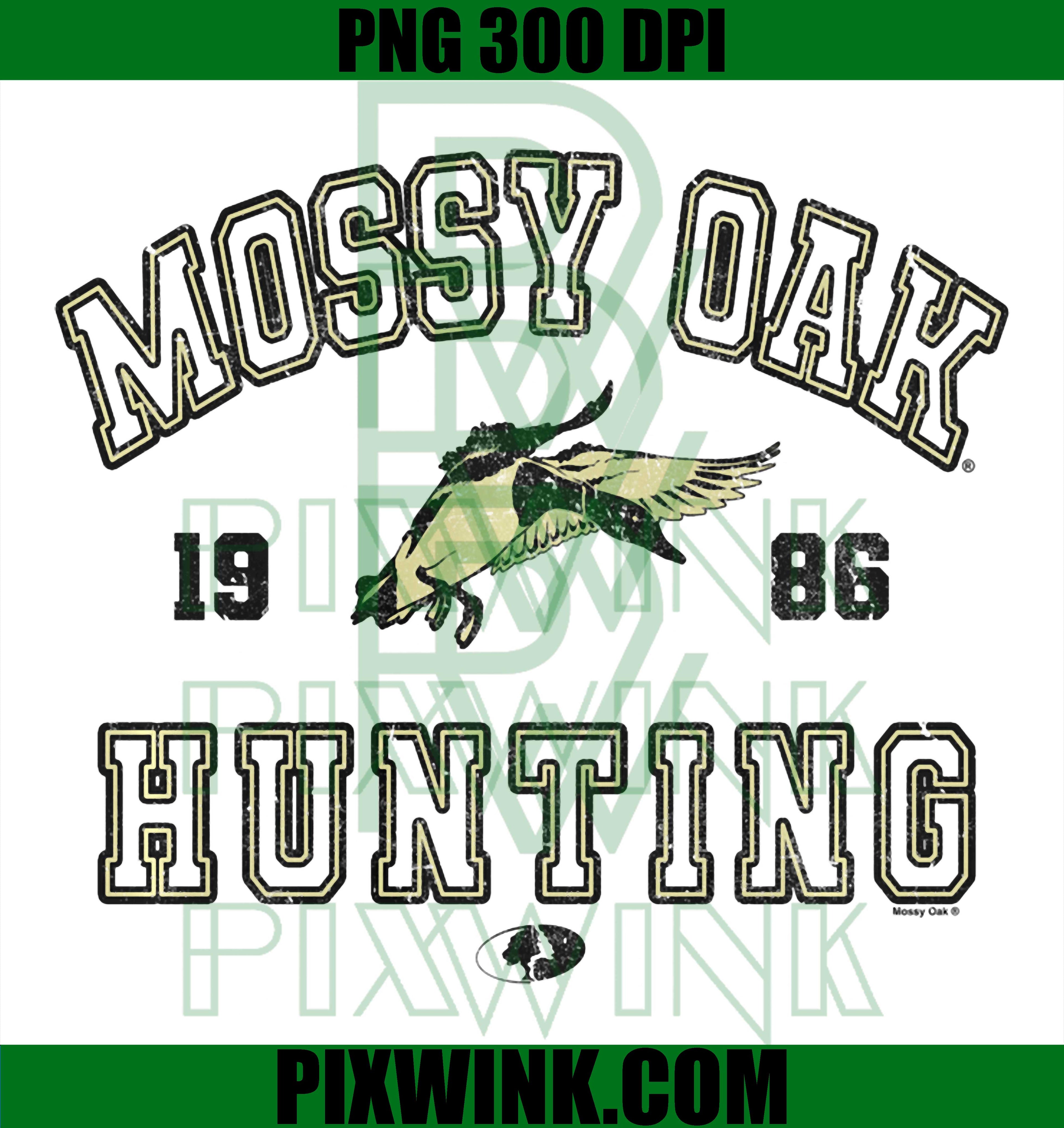 Mossy Oak Hunting PNG, Vintage Duck Target Logo 1986 PNG