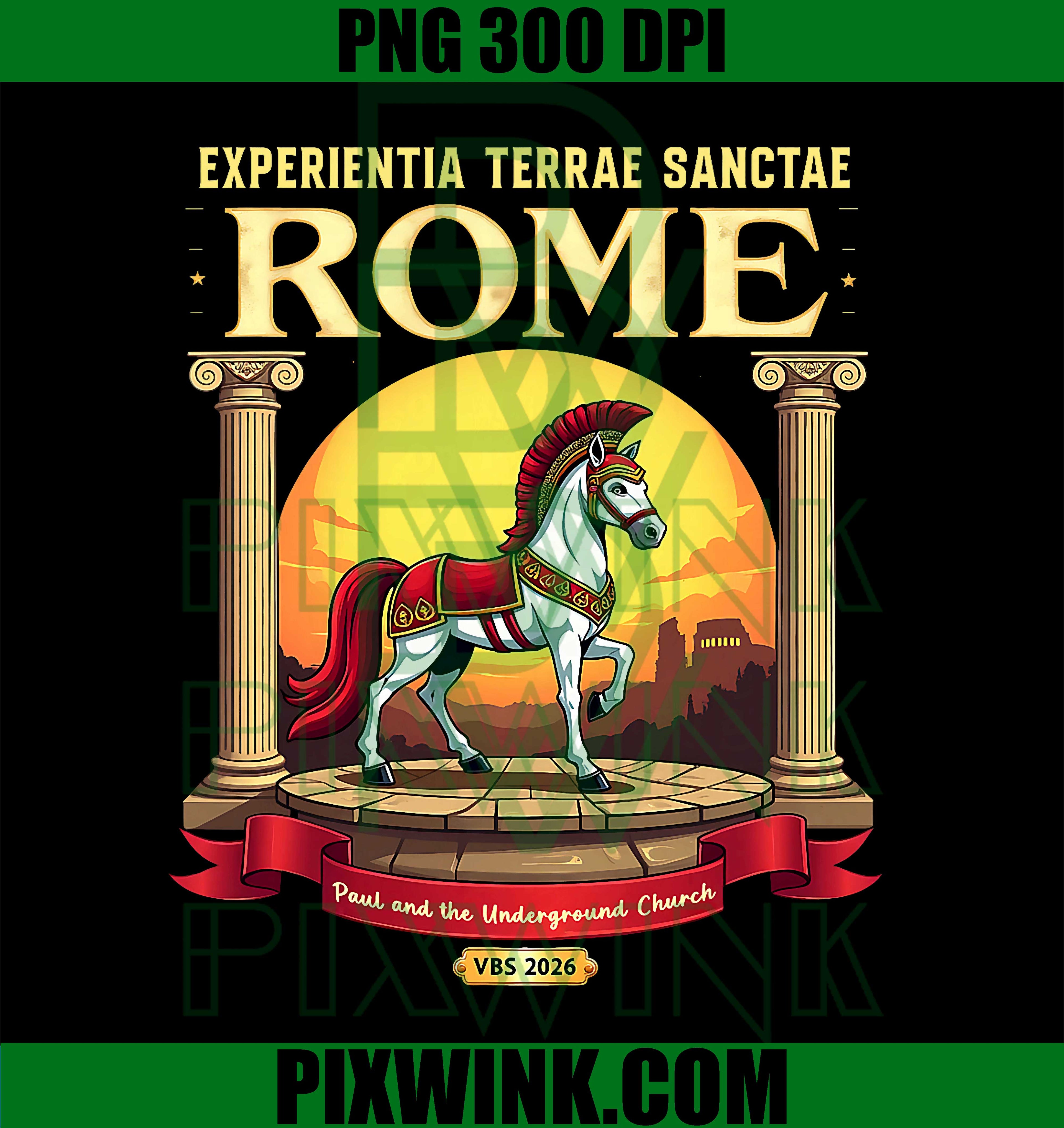 VBS 2026 Rome Paul and The Underground Church PNG, Christian Vacation Bible School Graphic Design PNG
