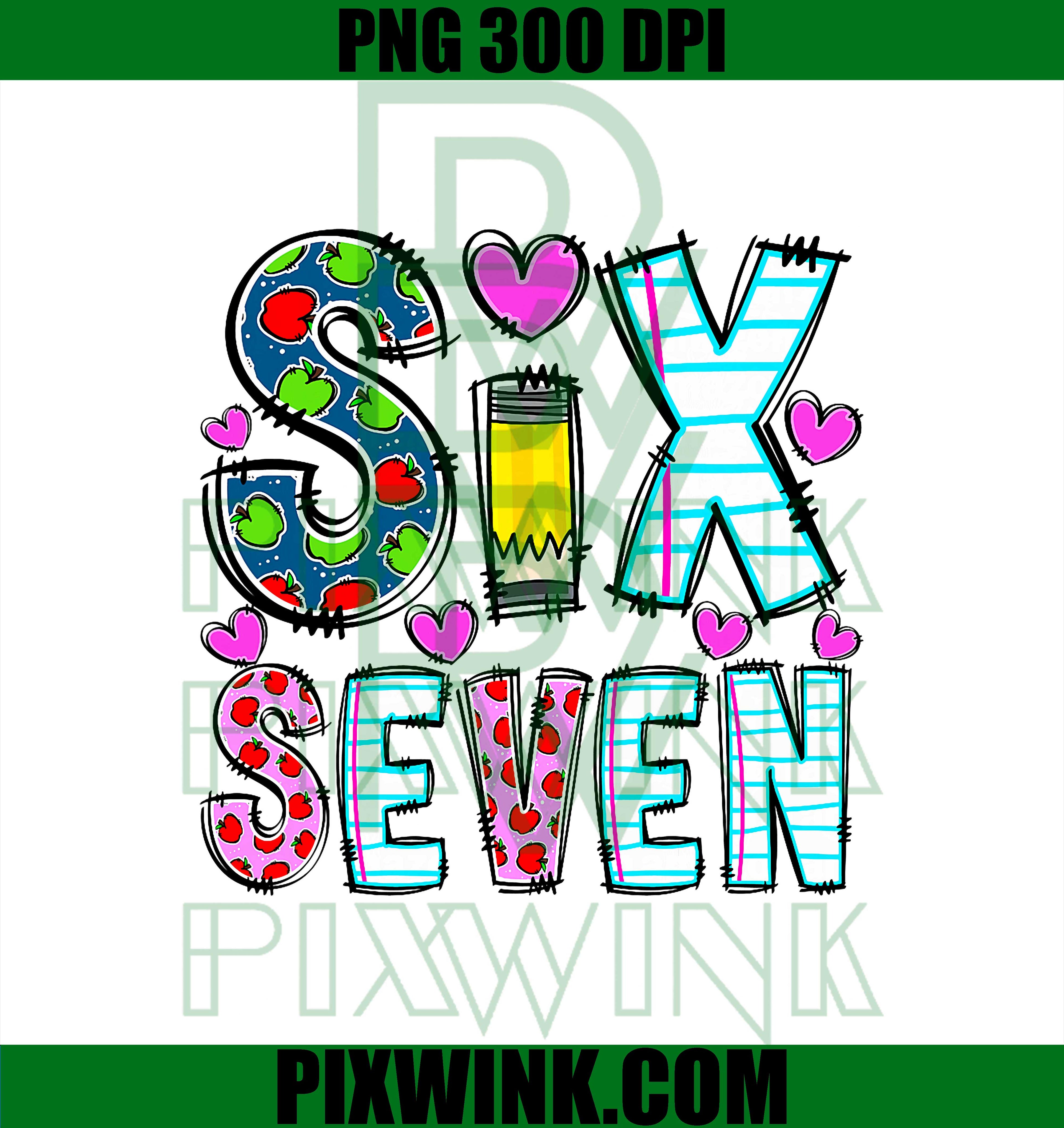 Funny Six Seven 6 7 Meme Teacher Design PNG, Cute 6 7 Six Seven Meme Teacher PNG, Funny Meme Trendy PNG