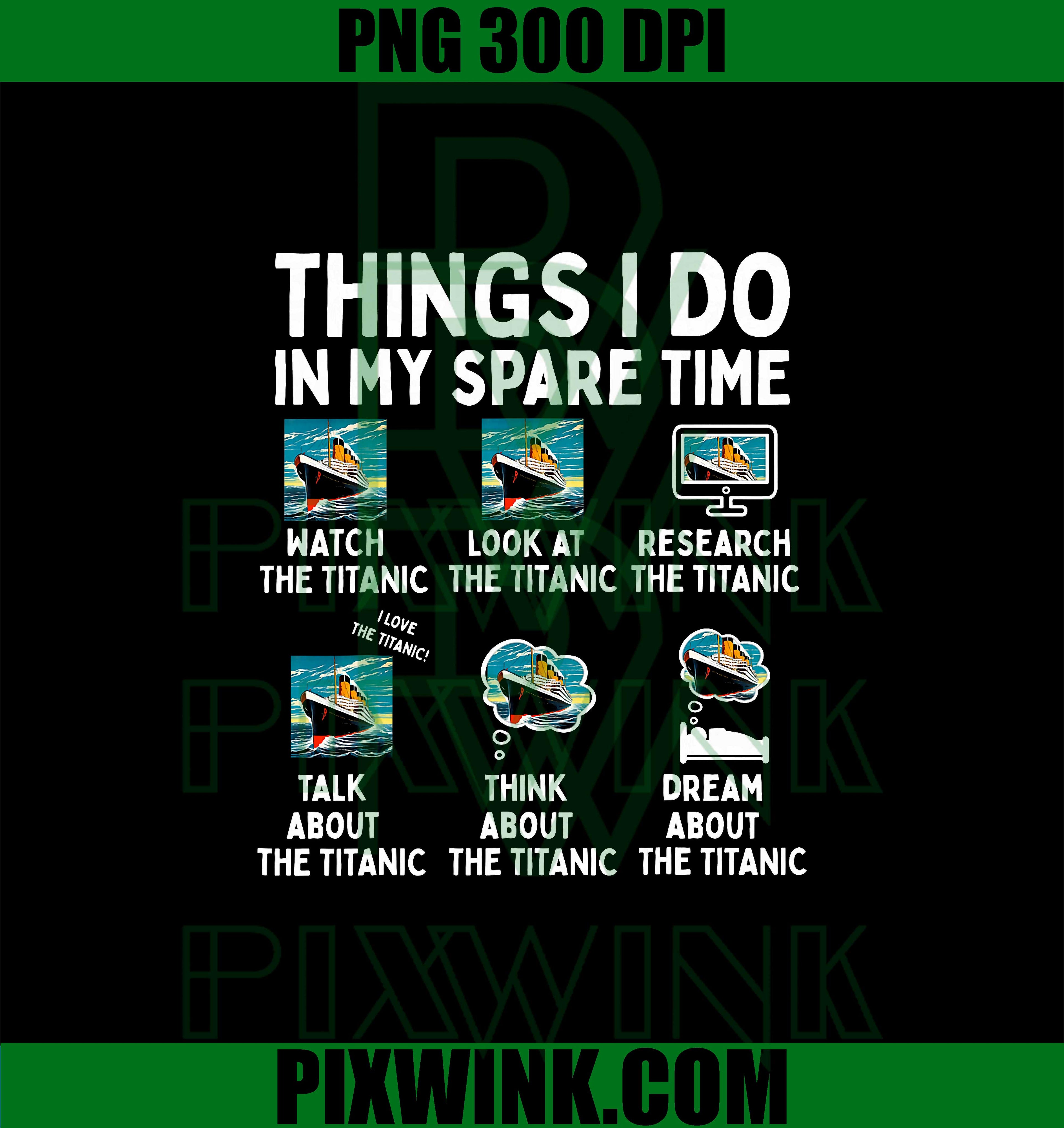 Things I Do in My Spare Time PNG