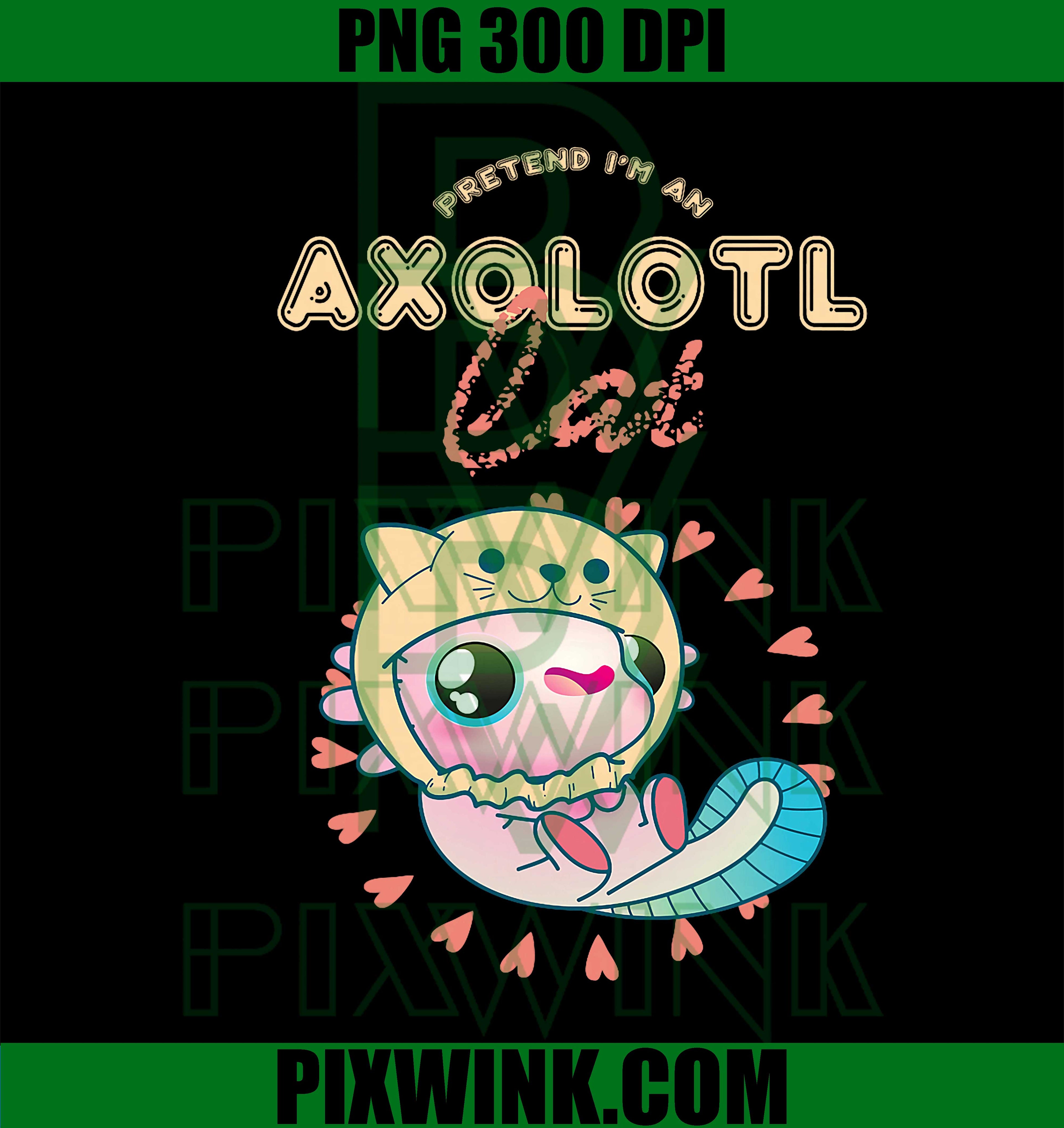 Anime Axolotl Cat Aesthetic PNG, Japanese Style Pet Lover Design PNG