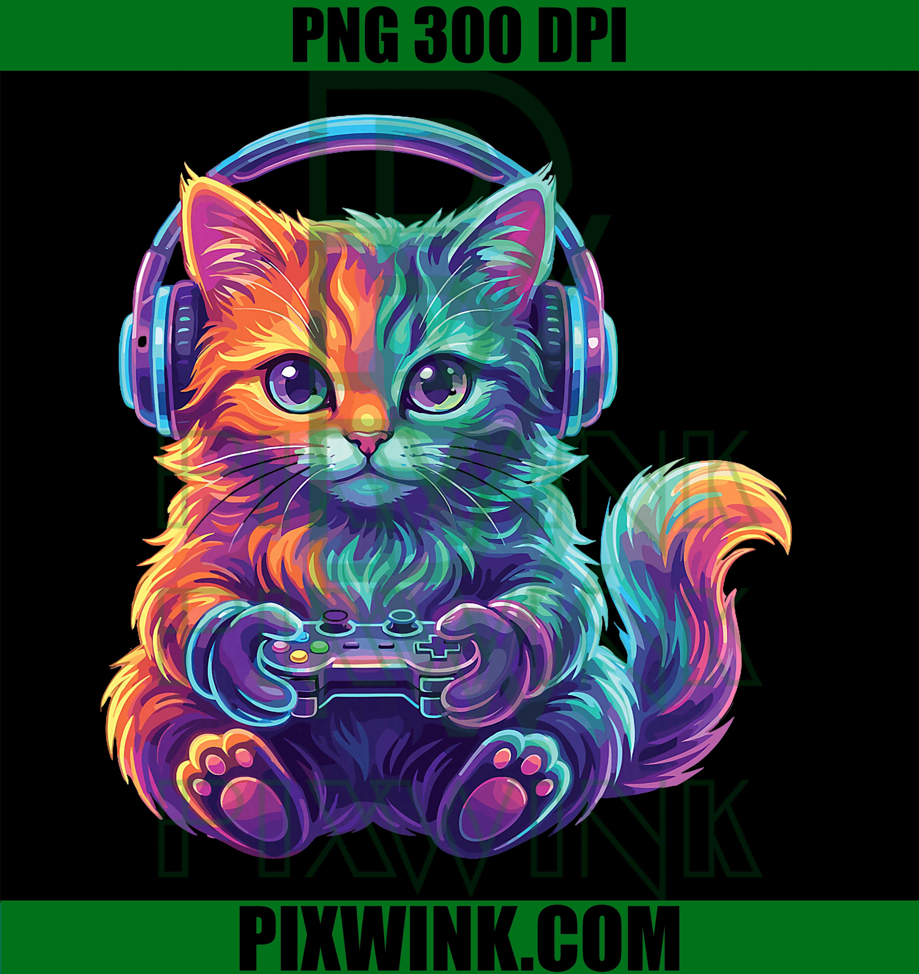 Funny Cat, Gaming, Video Game PNG