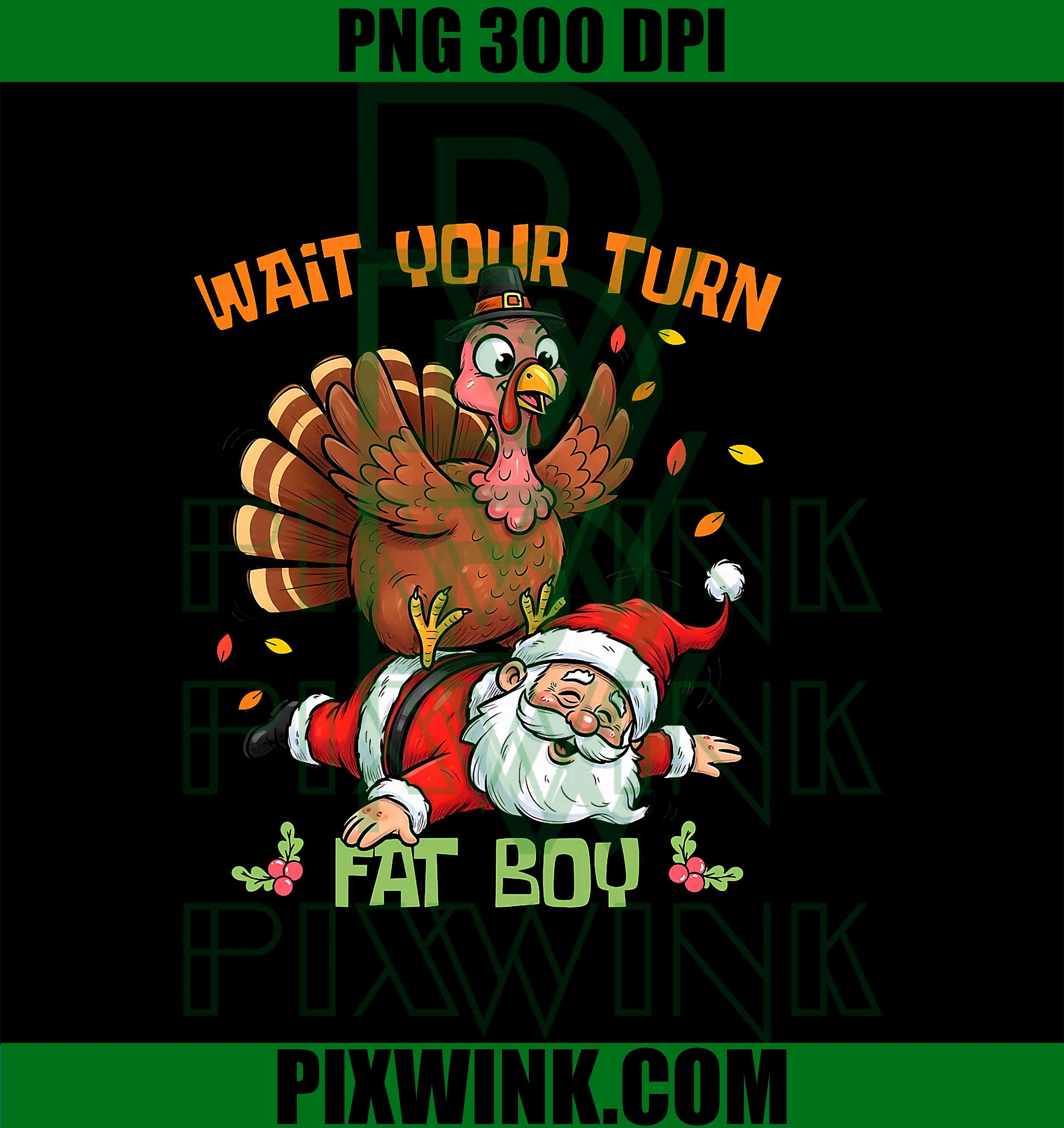 Funny Thanksgiving Christmas Turkey vs Santa PNG, Funny Thanksgiving Christmas PNG