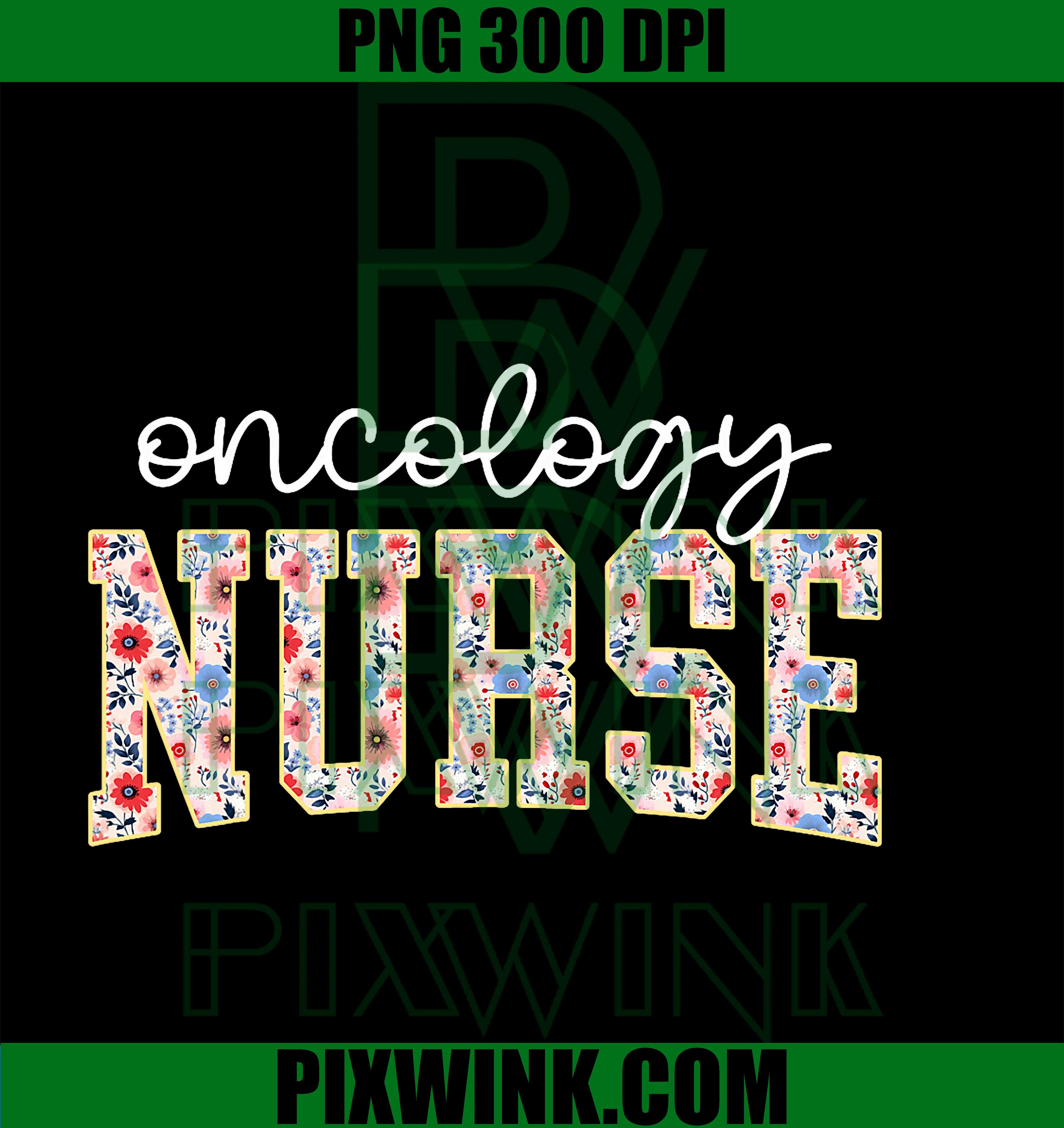Floral Oncology Nurse OCN PNG, Nursing Oncologist Wildflowers PNG