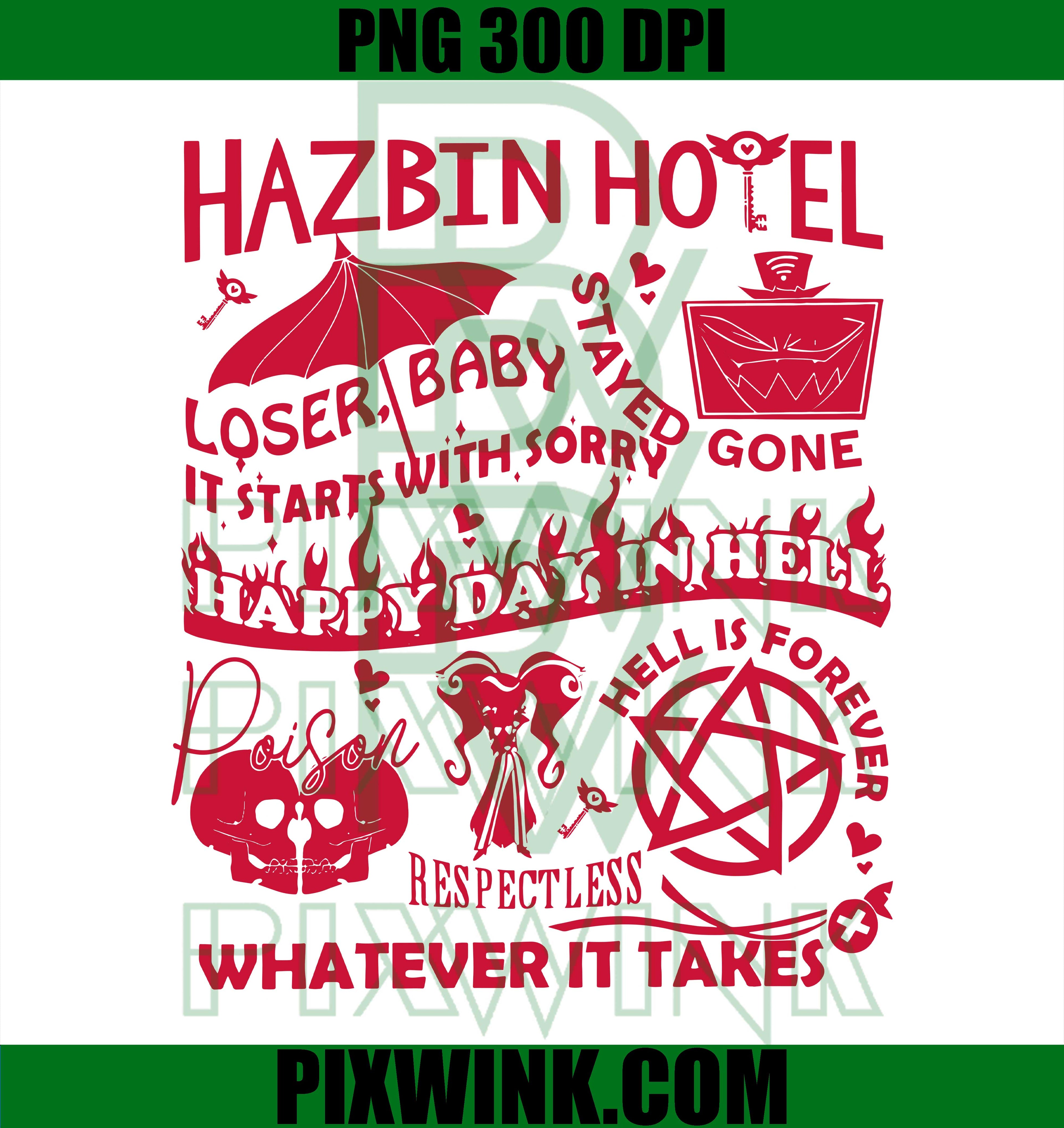 Hazbin Hotel PNG, Happy Day In Hell PNG