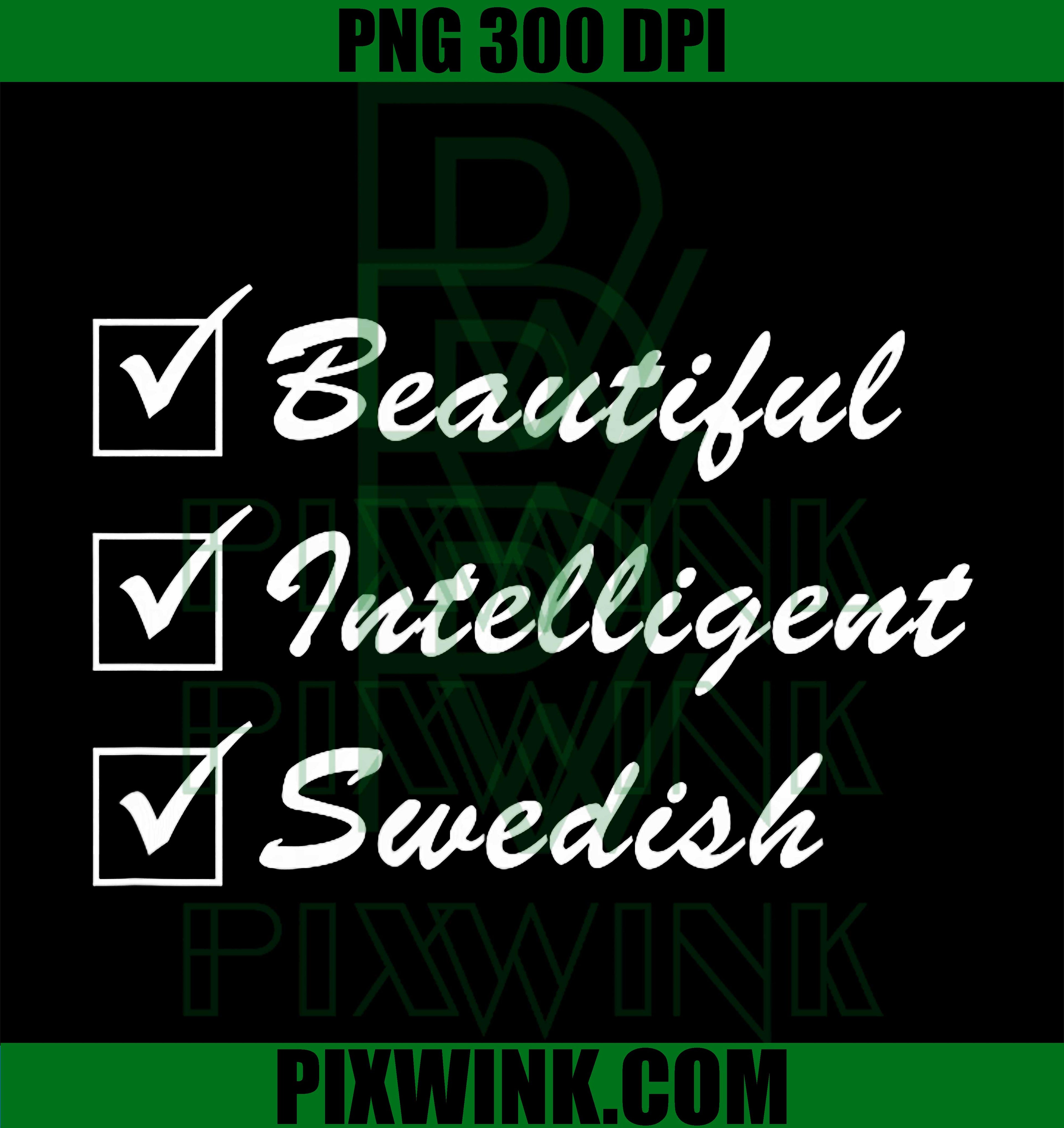 Beautiful Intelligent Swedish PNG, Sweden Pride PNG, Nordic Girl PNG