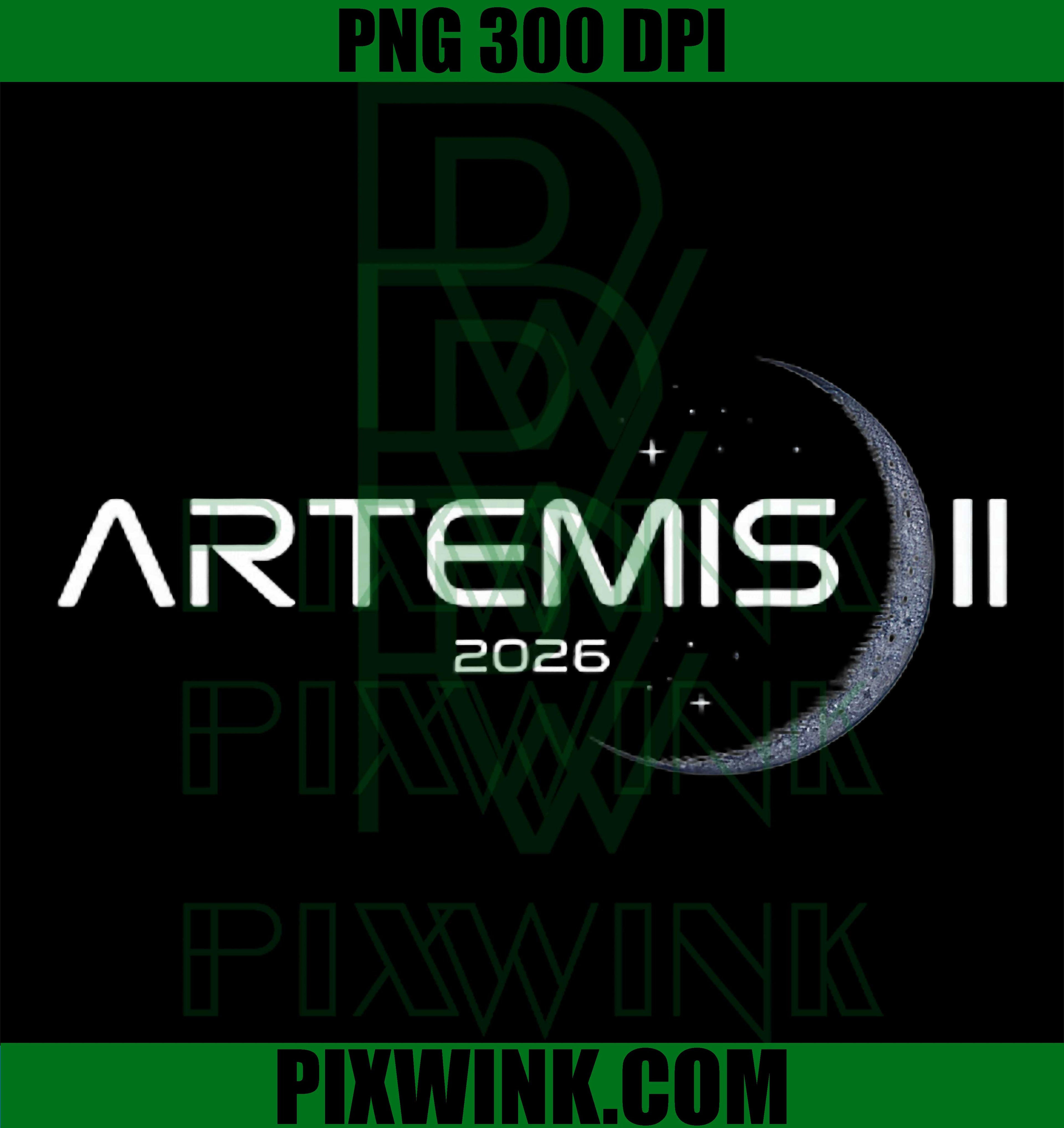 Artemis II 2026 PNG, Moon Launch PNG, Space Mission PNG