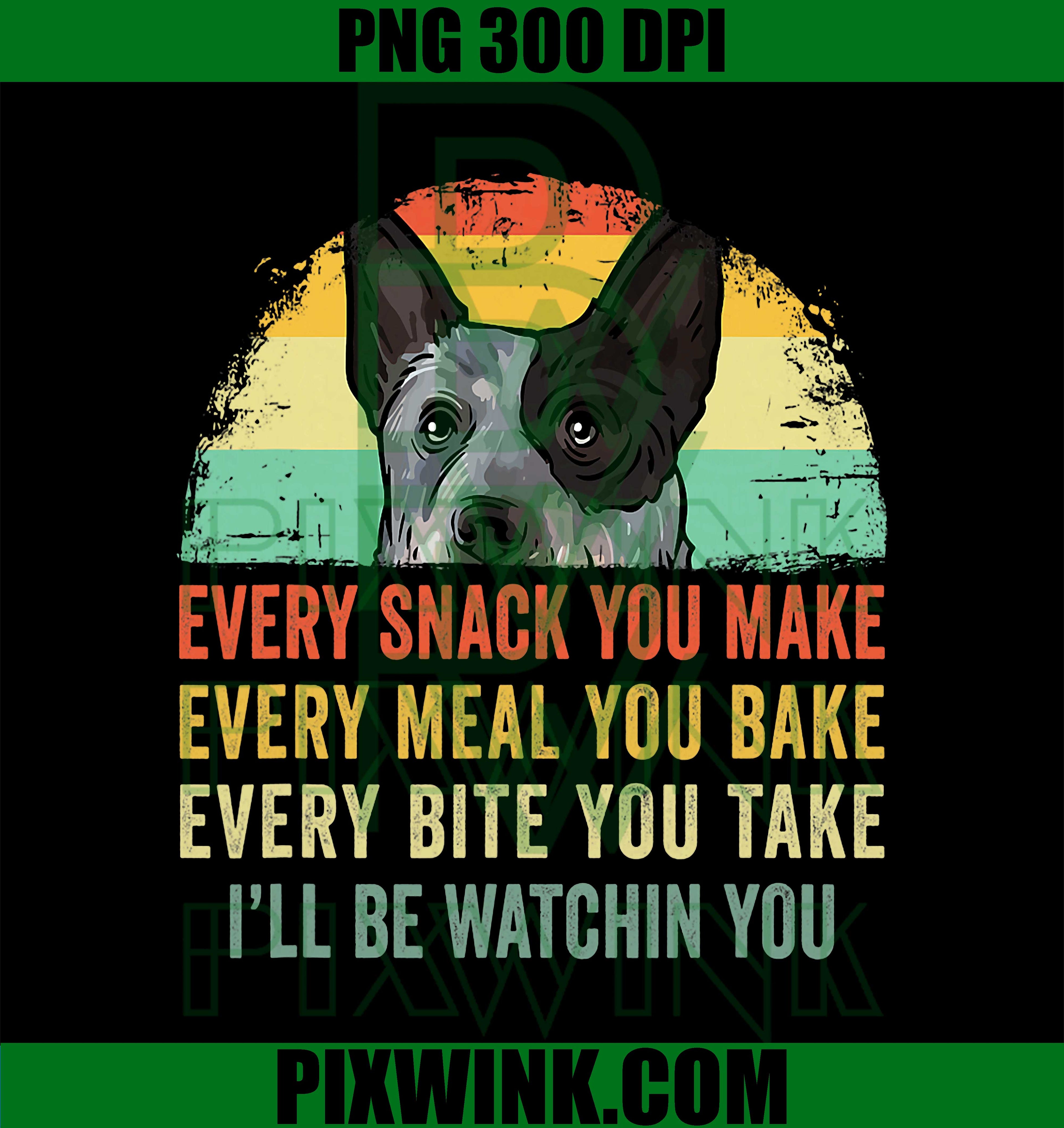 Every Snack You Make PNG, Funny Australian Cattle Dog PNG