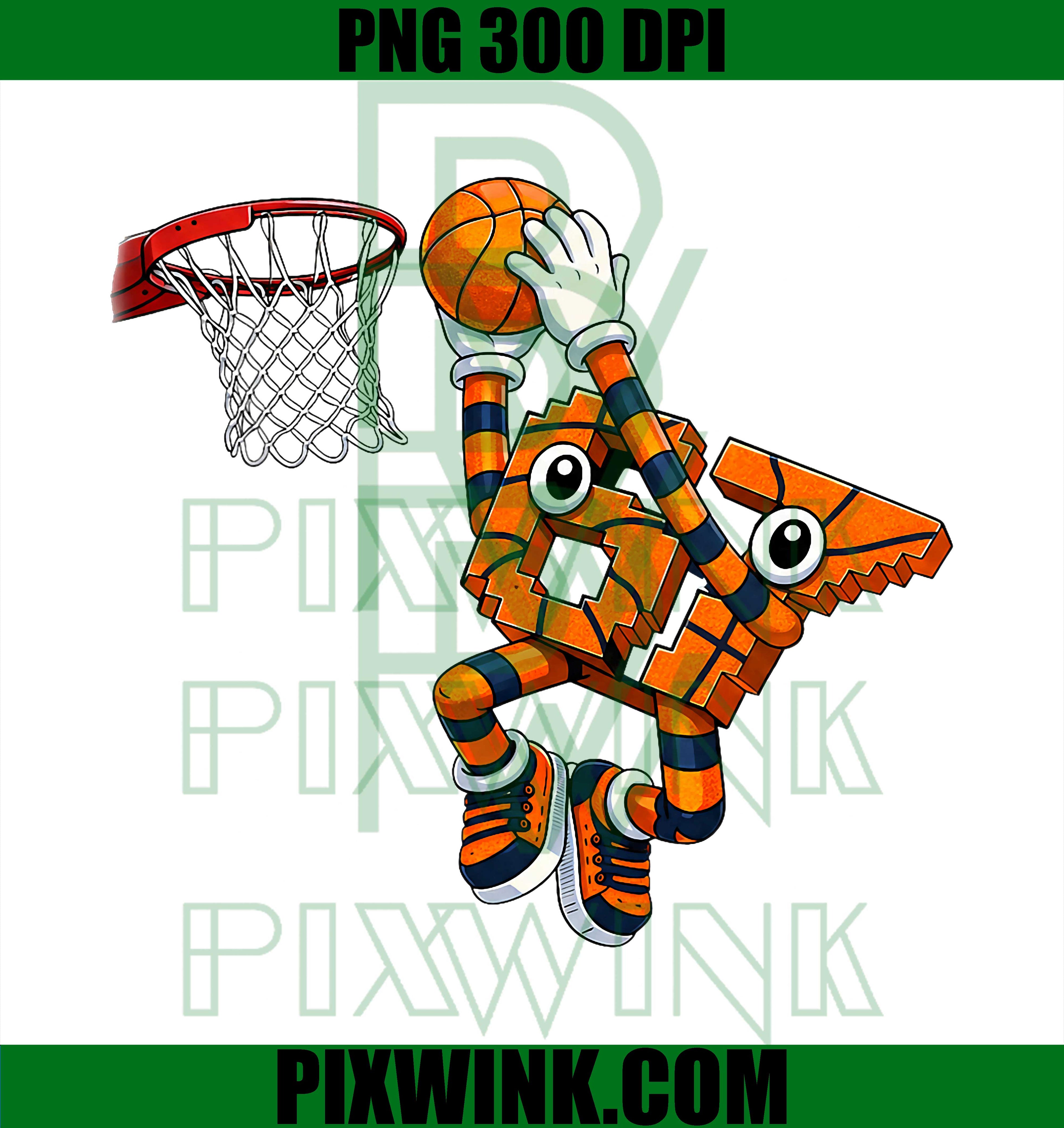 67 Basketball PNG, Basketball Dunk PNG, Cute Basketball Character PNG 