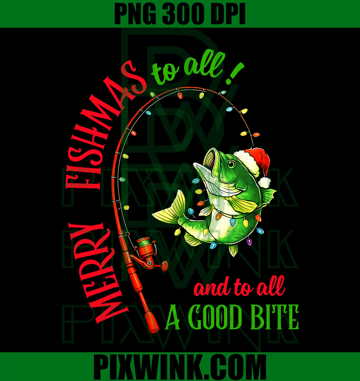 Merry Fishmas to All Fishing Fisherman's, Funny Christmas Men PNG