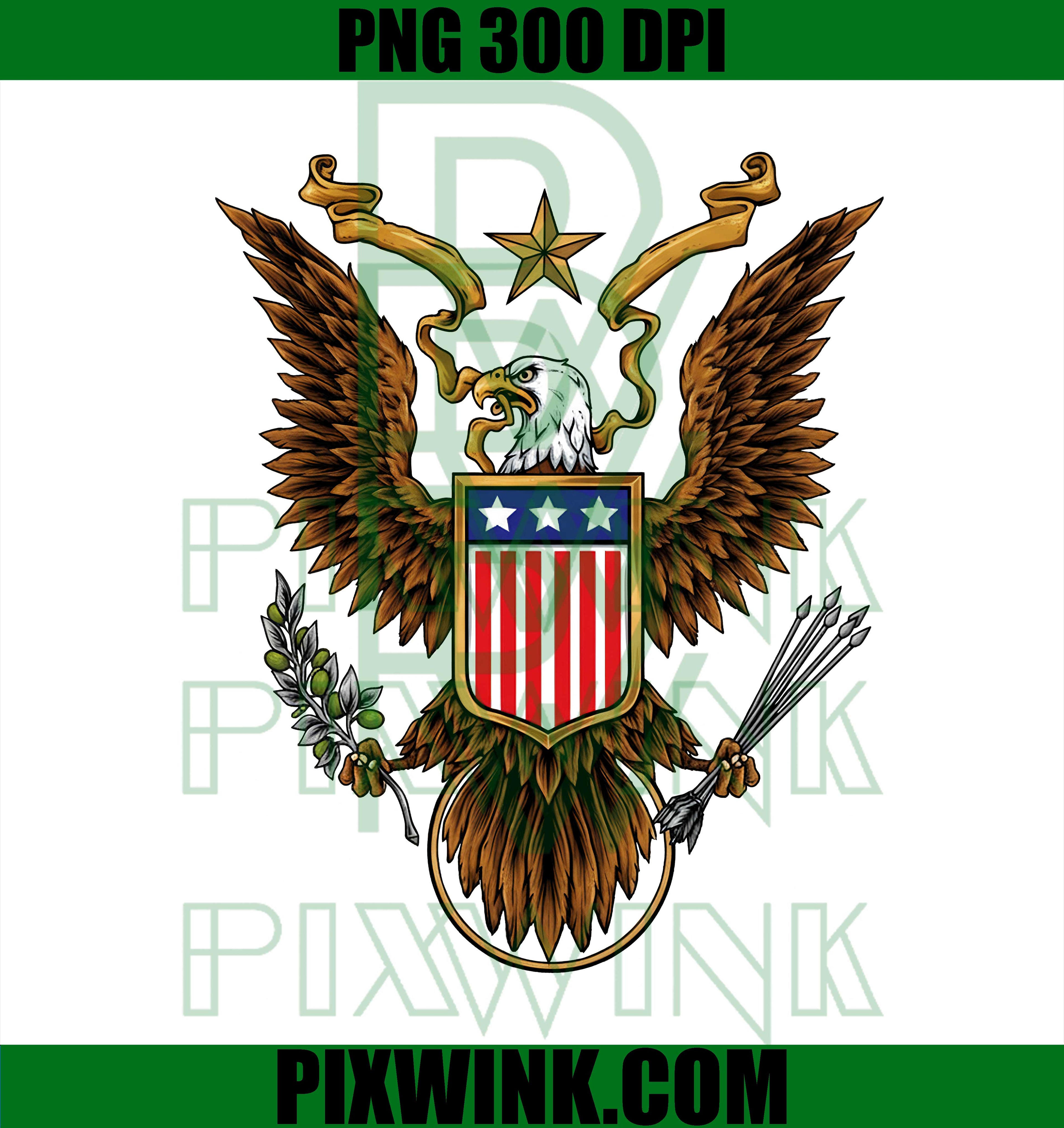 American Flag PNG, Eagle USA PNG, 4th of July PNG, Patriotic PNG