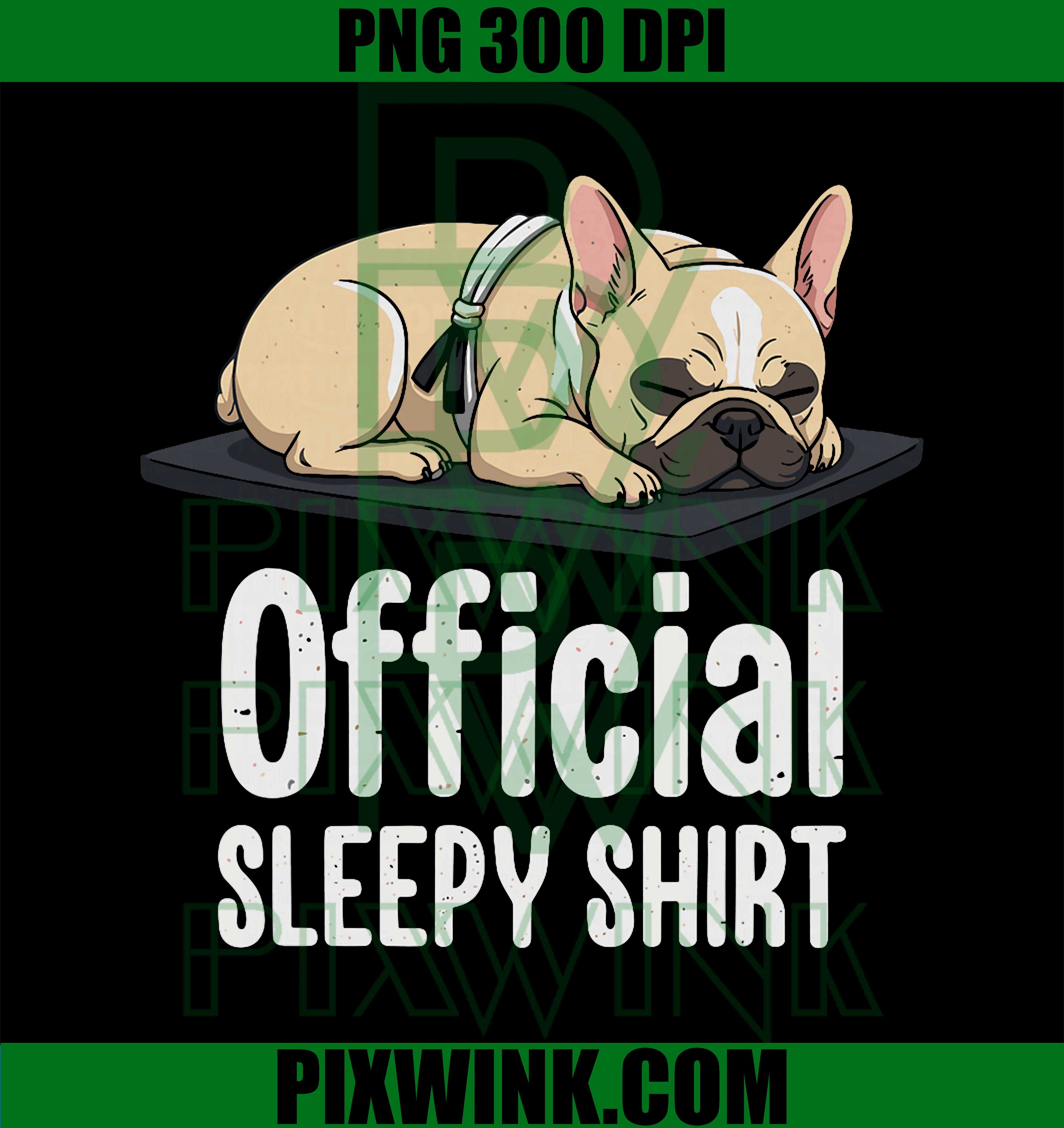 Sleepy French Bulldog PNG, Funny Dog Lovers PNG