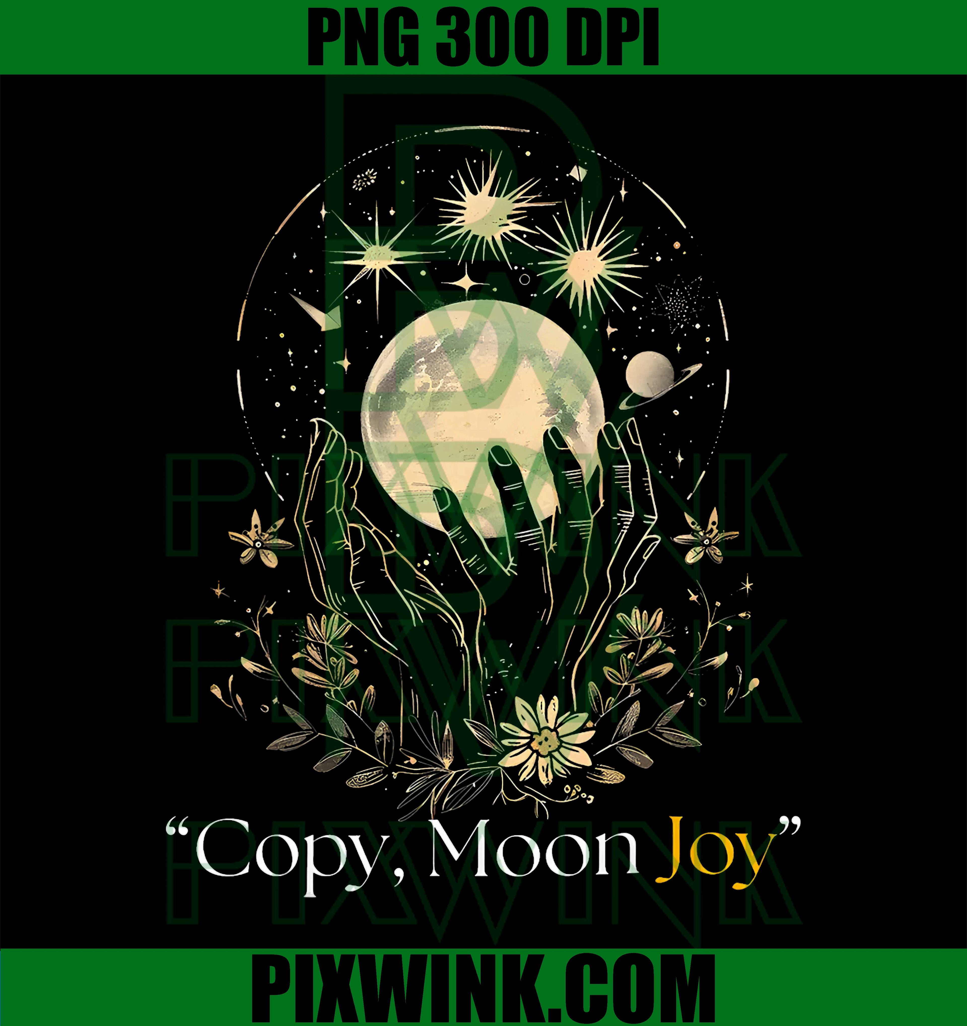 Gold Moon Graphic PNG, Copy Moon Joy Aesthetic Design PNG
