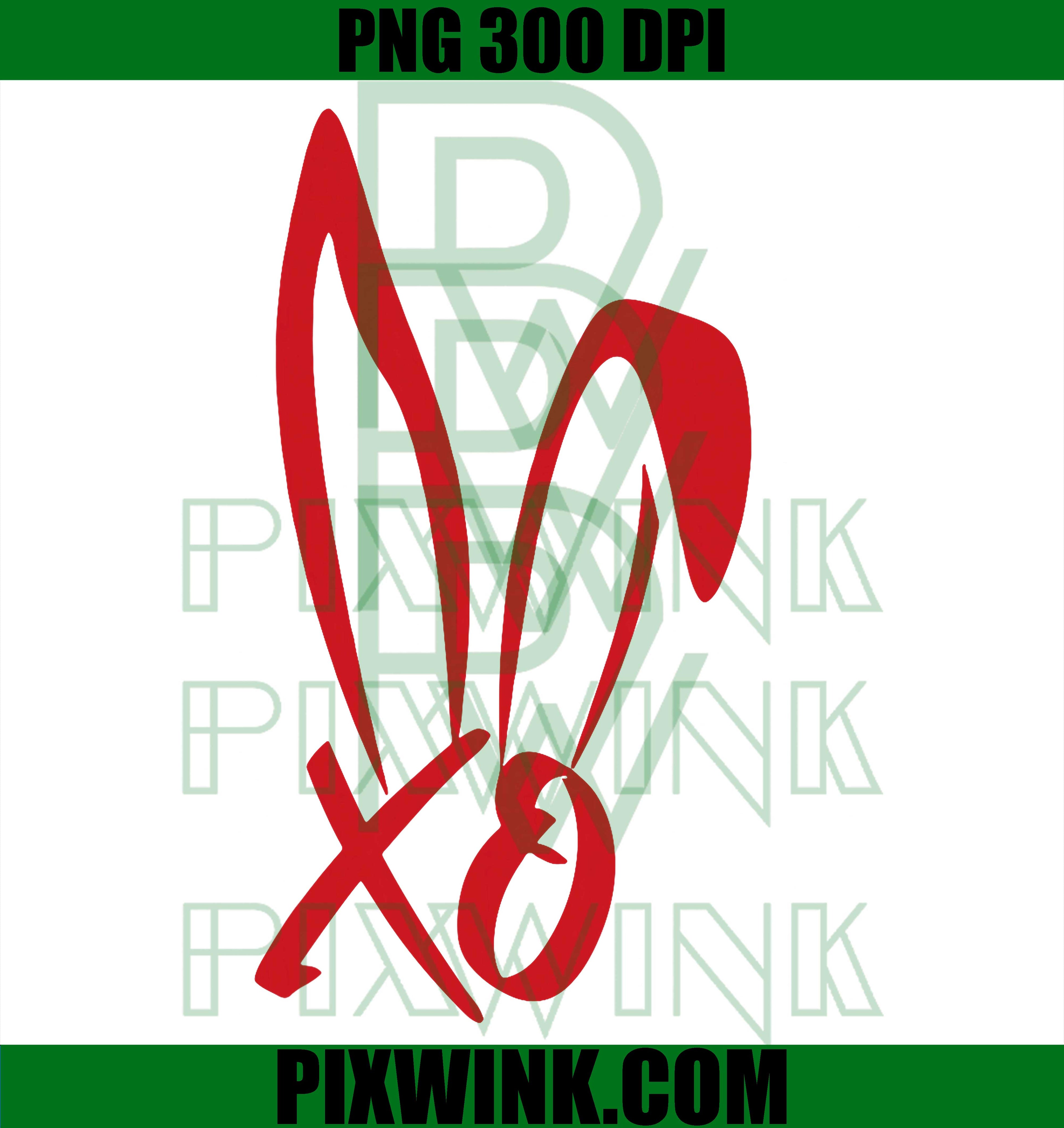 Bunnie XO Holiday Logo PNG, Handwritten Love Typography
