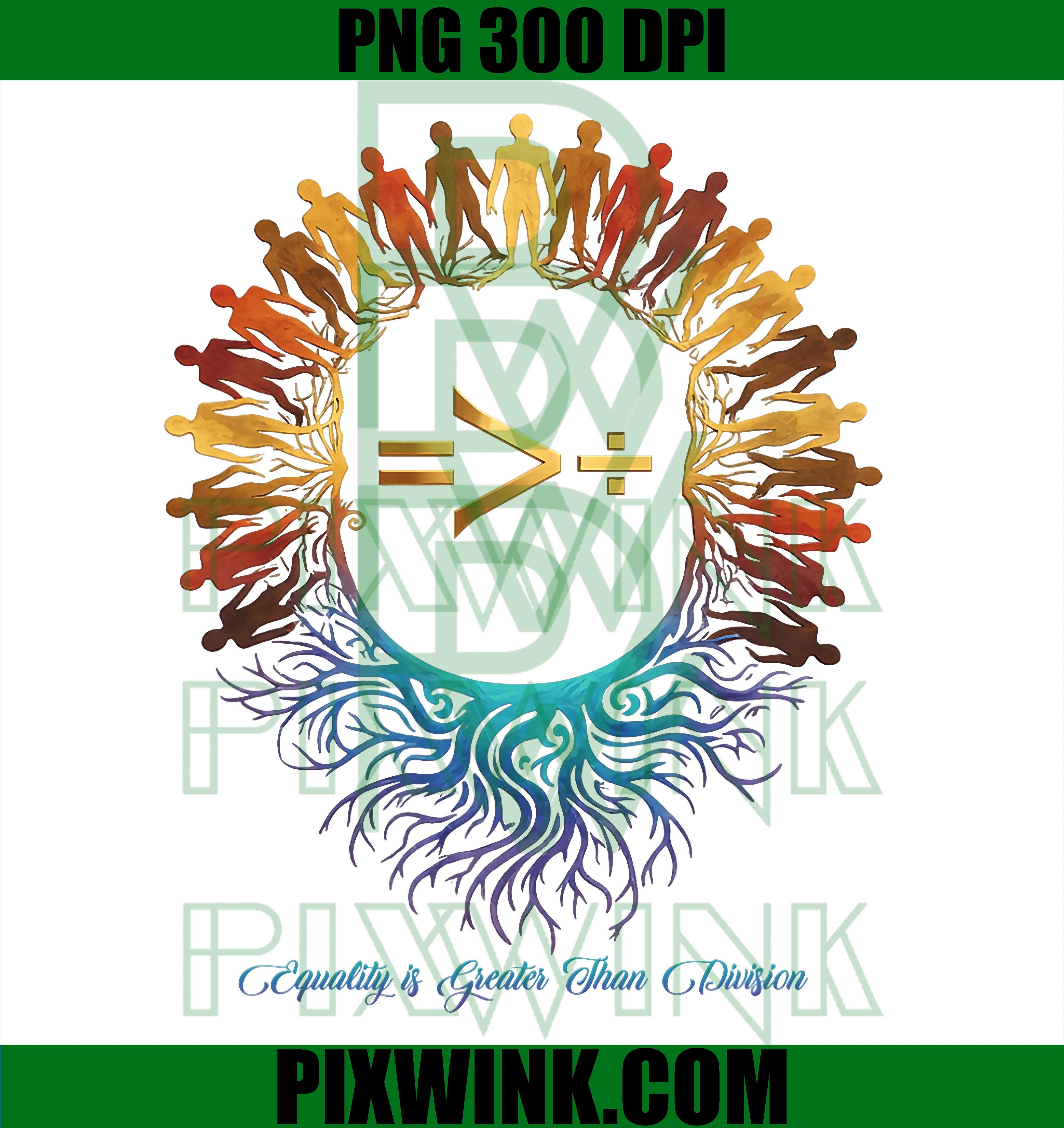 Equality Greater Than Division PNG, Black History PNG, Melanin Art PNG