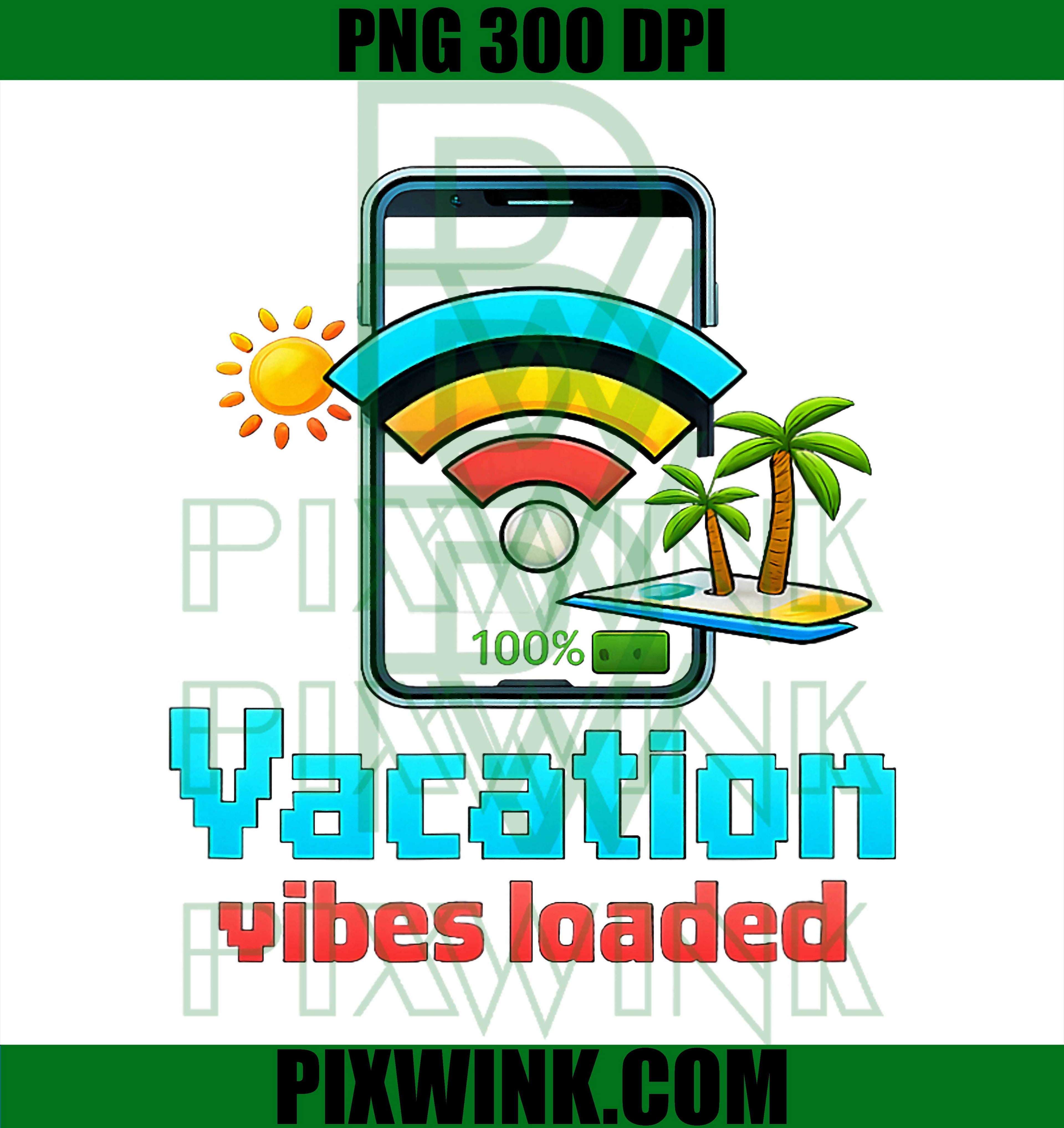 Vacation Vibes Loaded PNG, Permanent Vacation Party PNG
