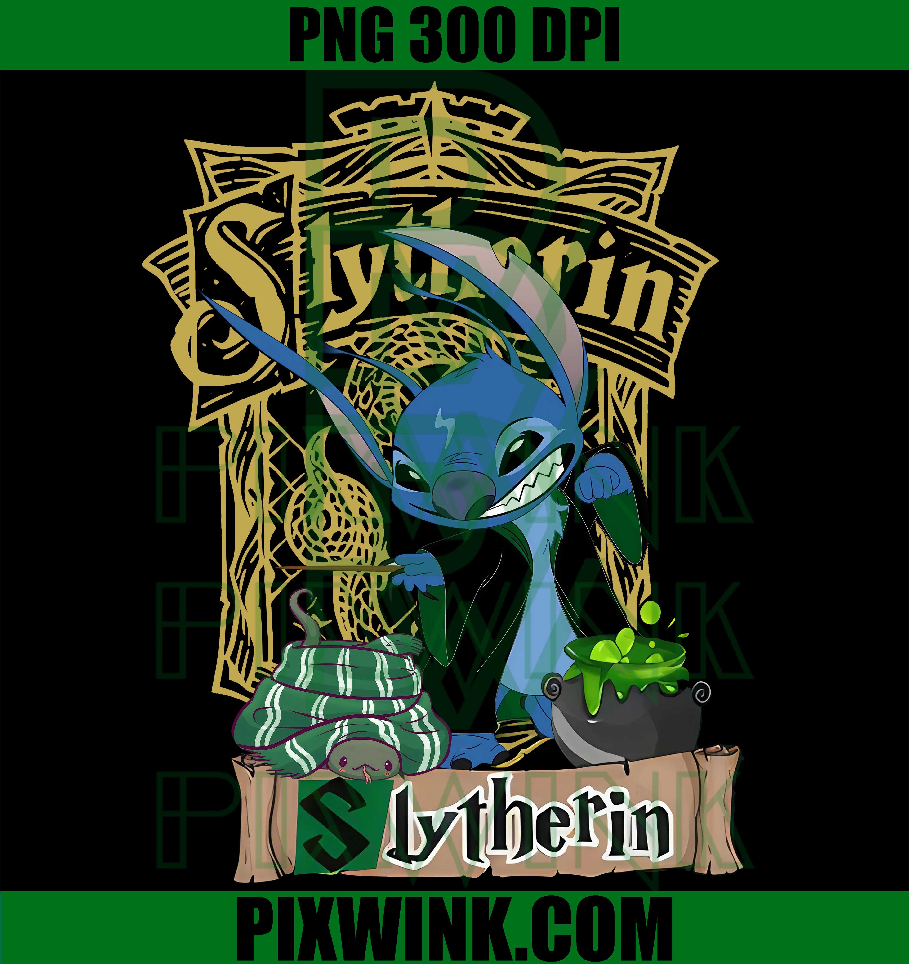 Cute Stitch Wizard PNG, Hogwarts Magic PNG, Stitch Potter Digital PNG