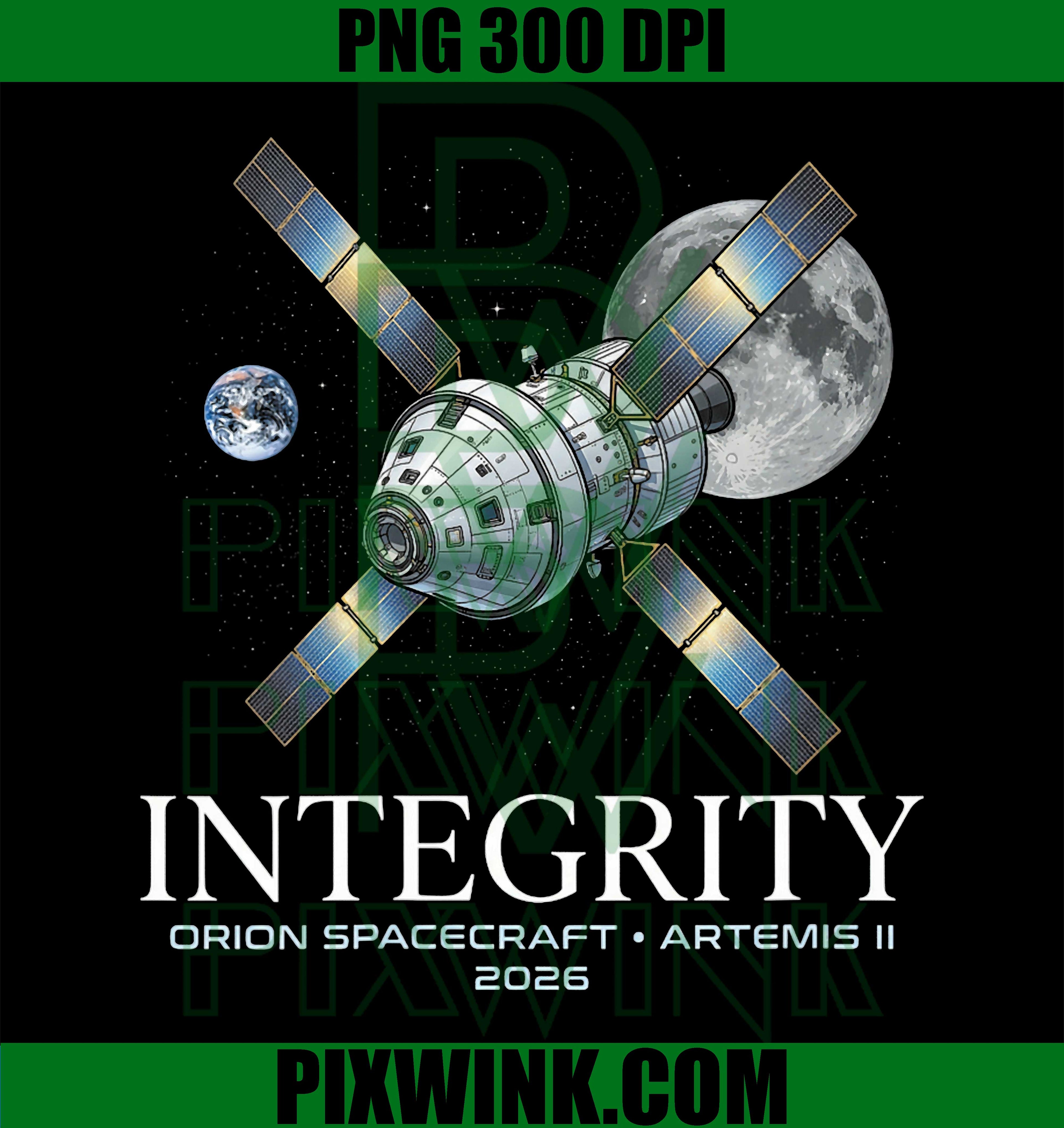 Orion Artemis II PNG, Spacecraft 2026 PNG, Moon Mission Fans PNG